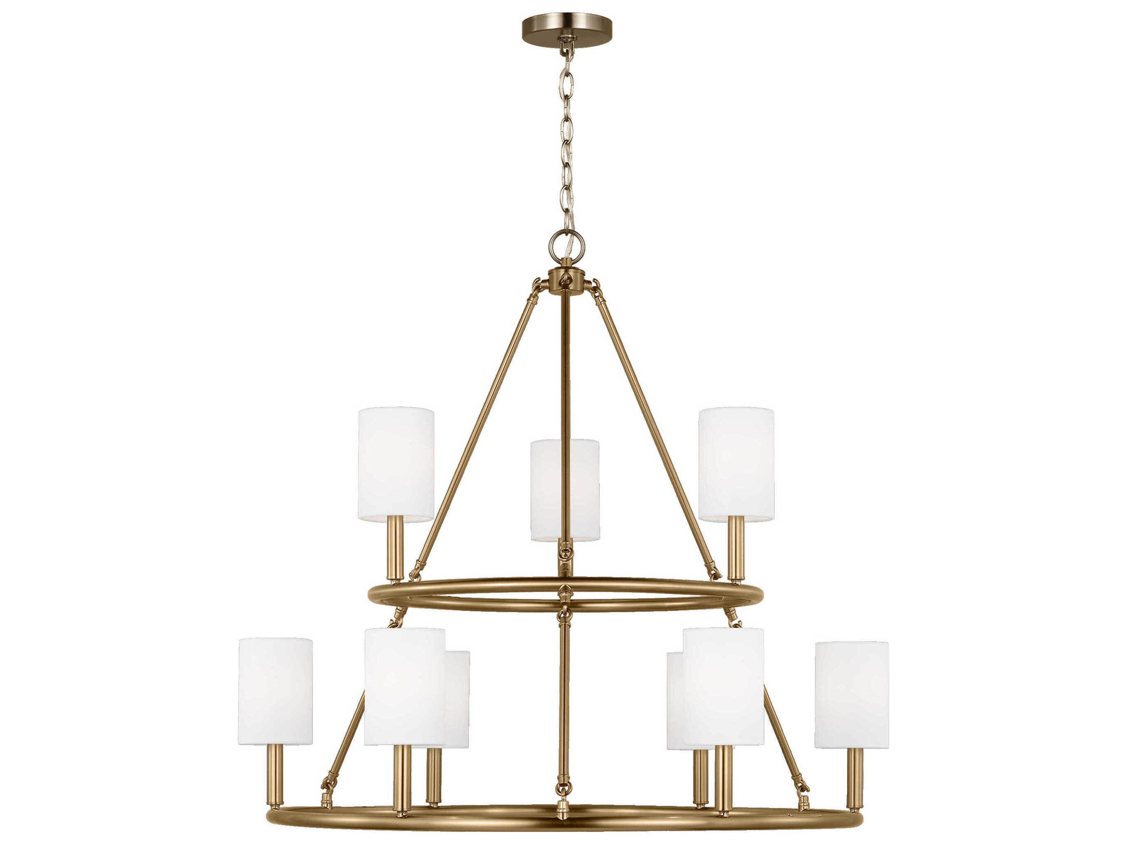 Egmont 9-Light Extra Large Chandelier Satin Brass