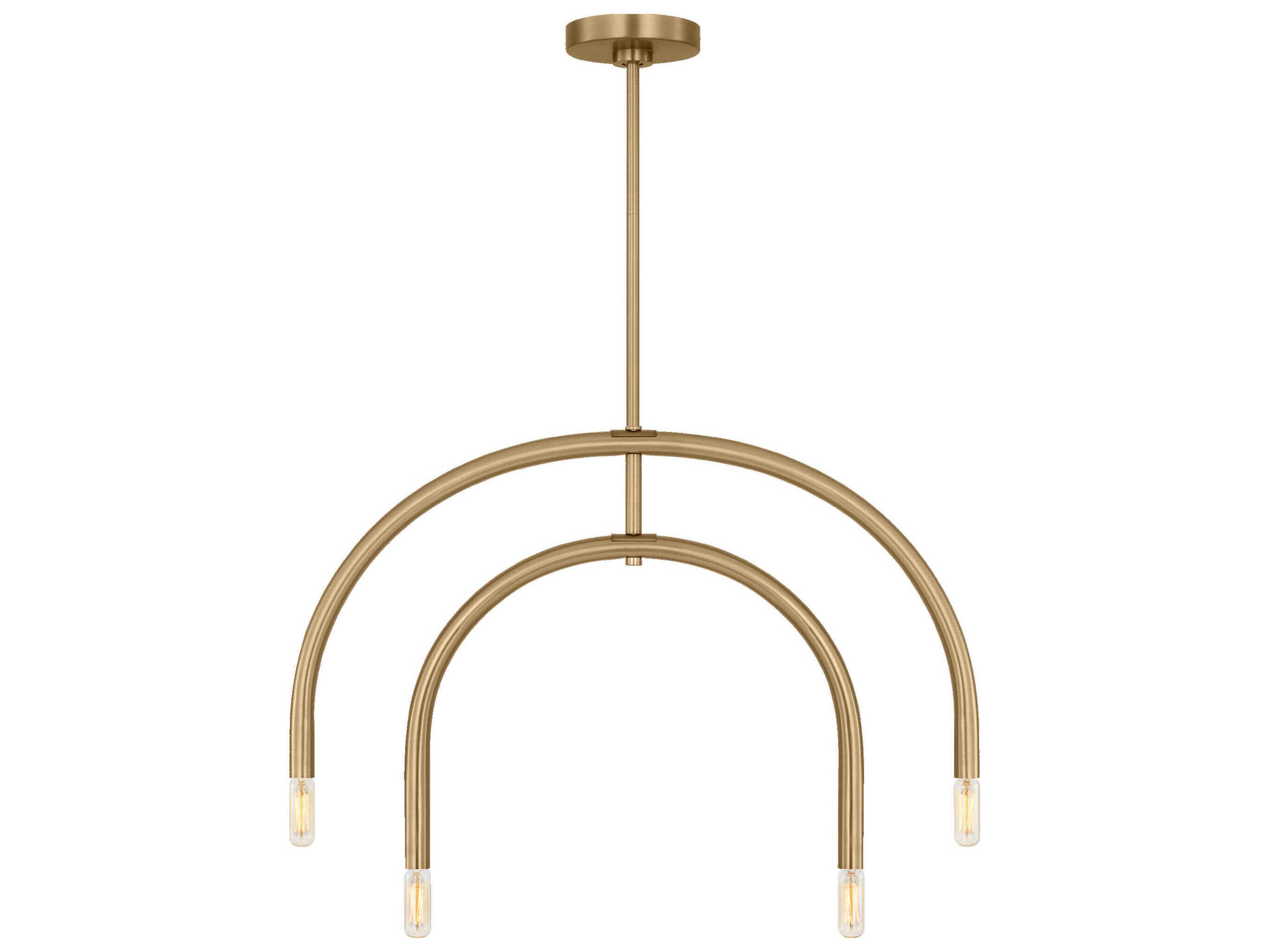 Chandelier Hadden Modern Satin Brass