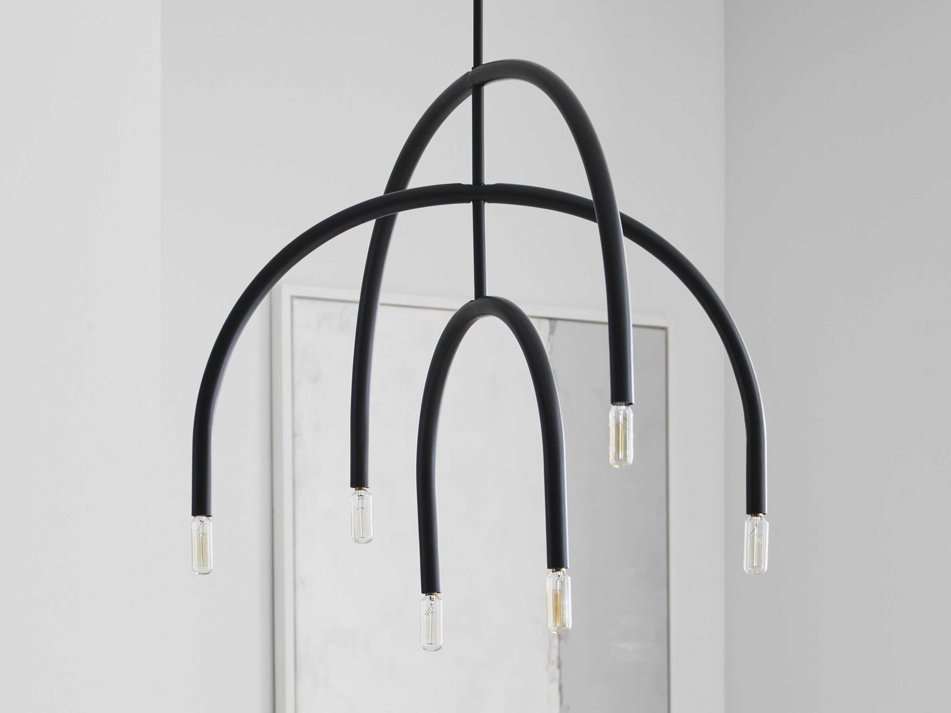 Visual Comfort Studio Hadden 6-Light Midnight Black Chandelier