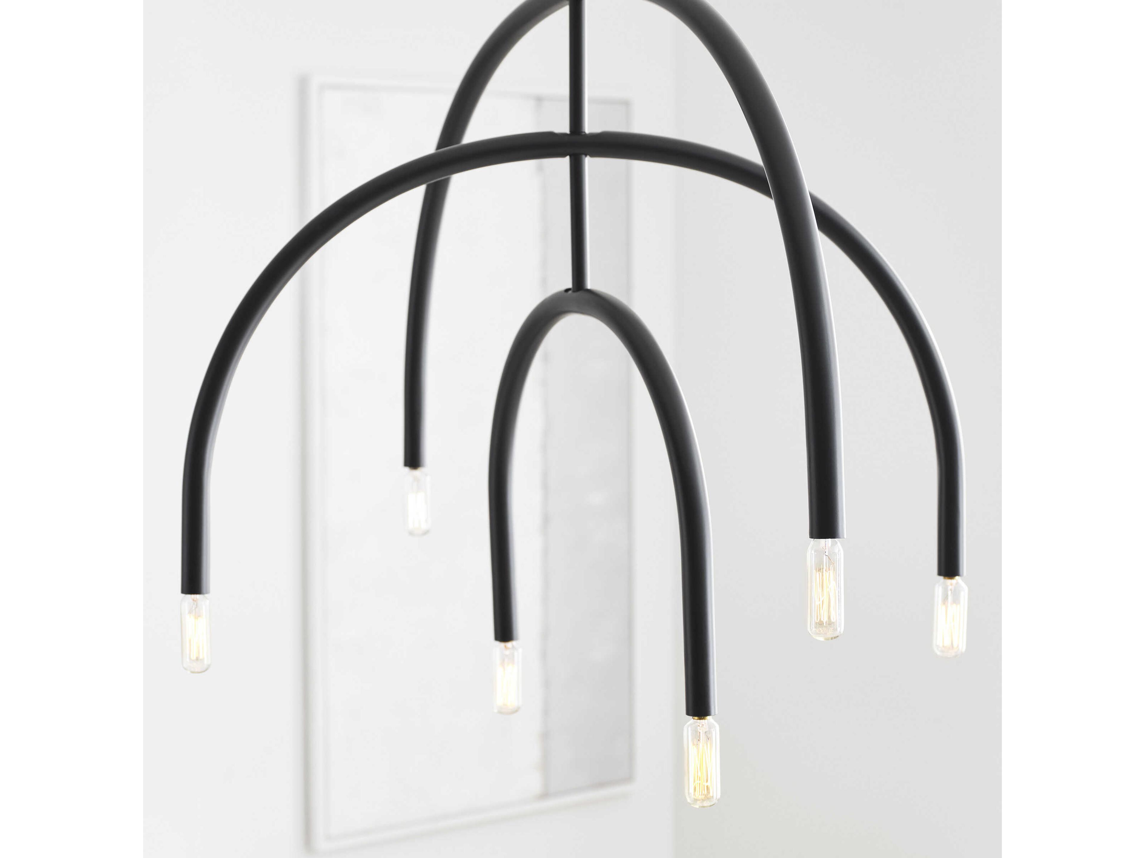 Visual Comfort Studio Hadden 6-Light Midnight Black Chandelier