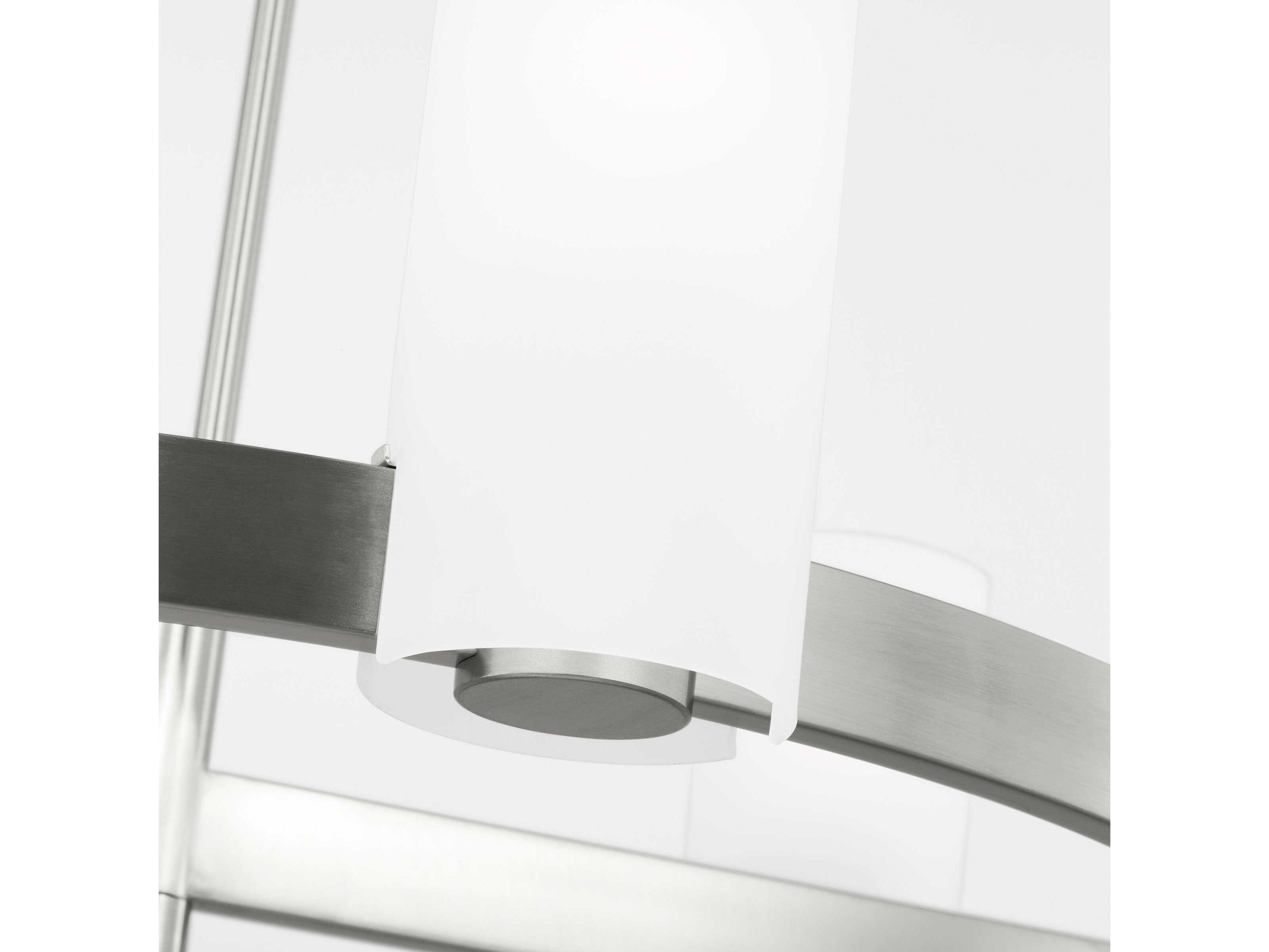 Visual Comfort Studio Rhode 6-Light Brushed Steel Cylinder Chandelier