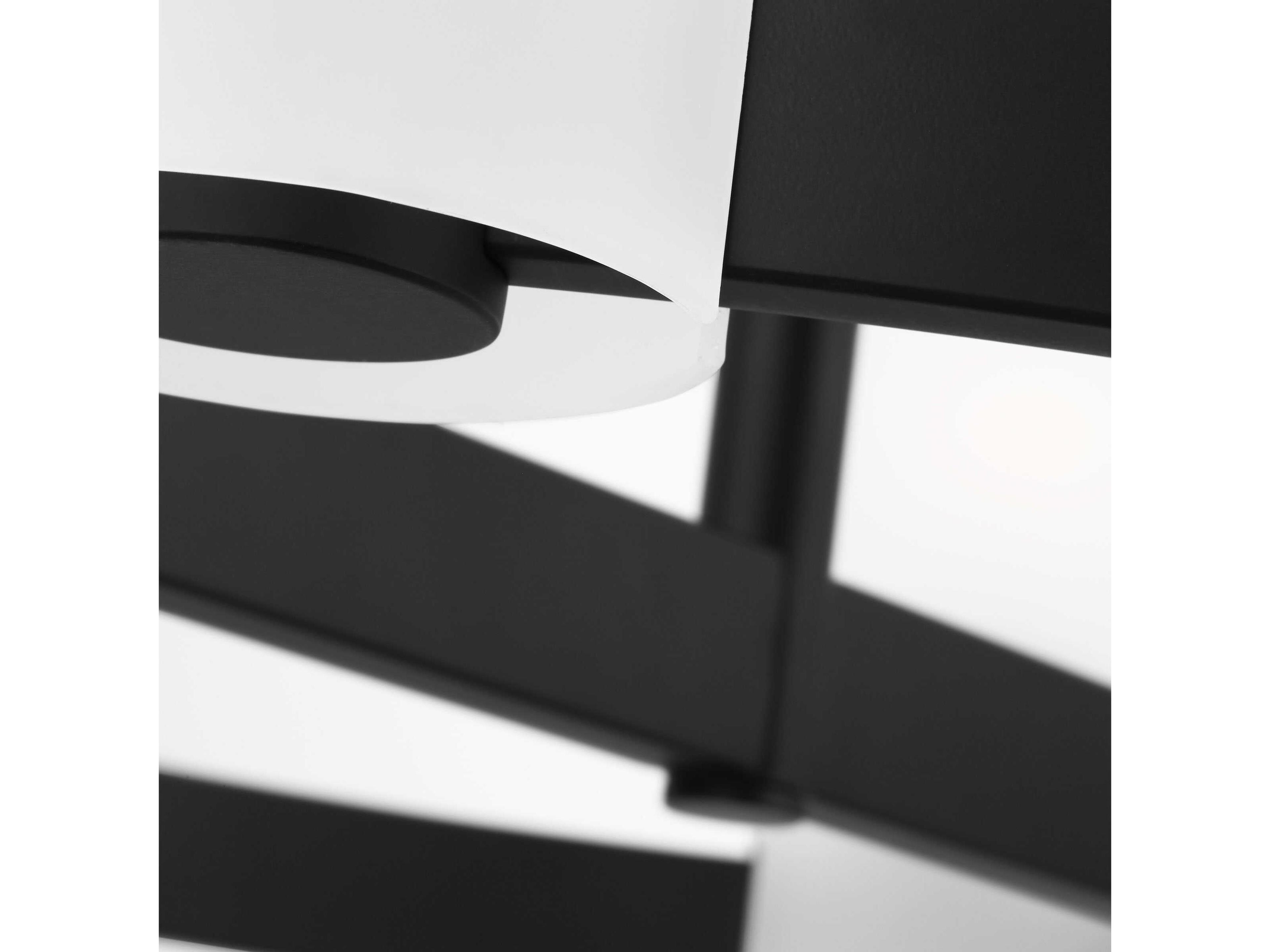 Visual Comfort Studio Rhode 6-Light Midnight Black Cylinder Chandelier