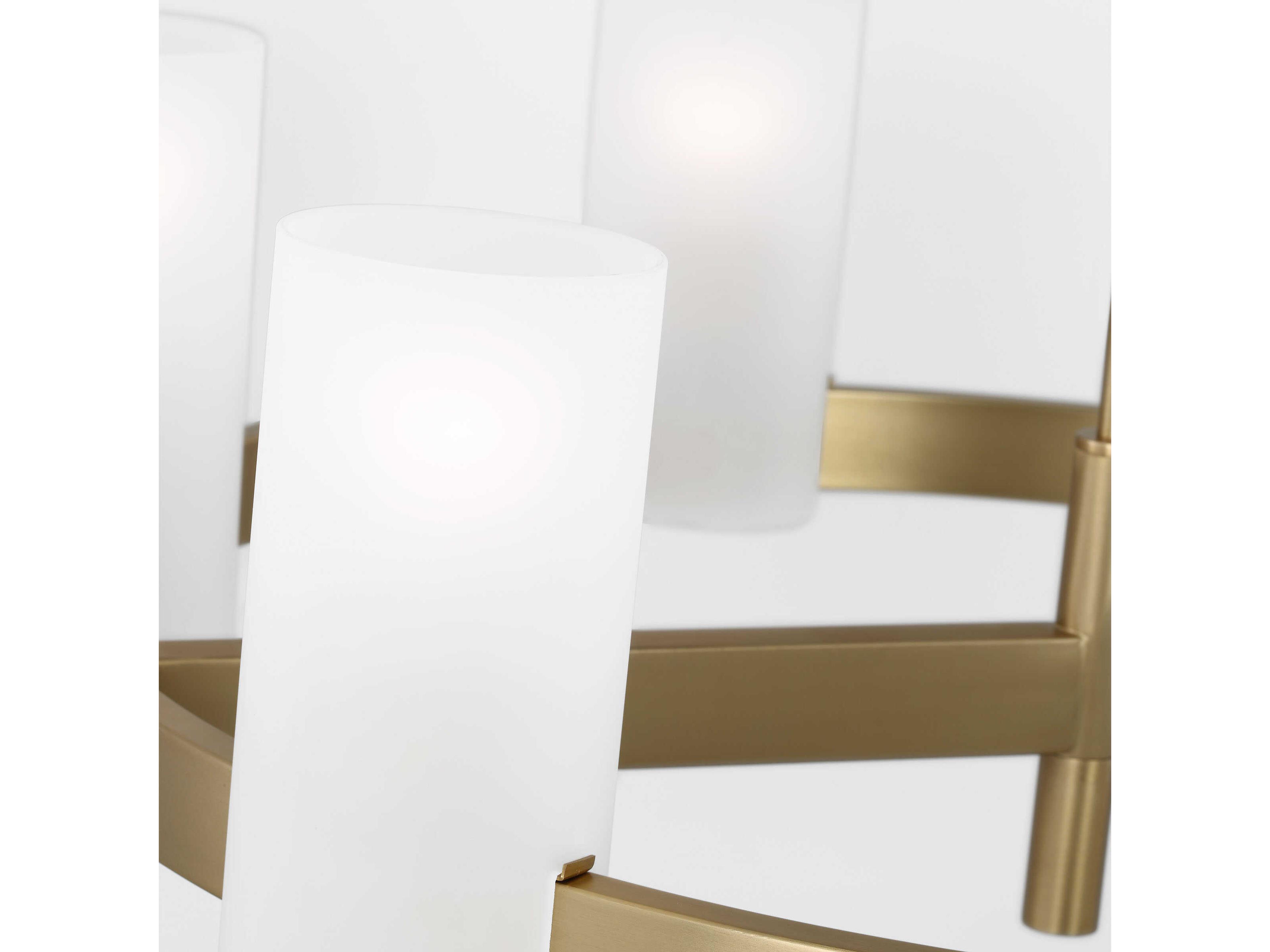 Visual Comfort Studio Rhode 6-Light Satin Brass Cylinder Chandelier