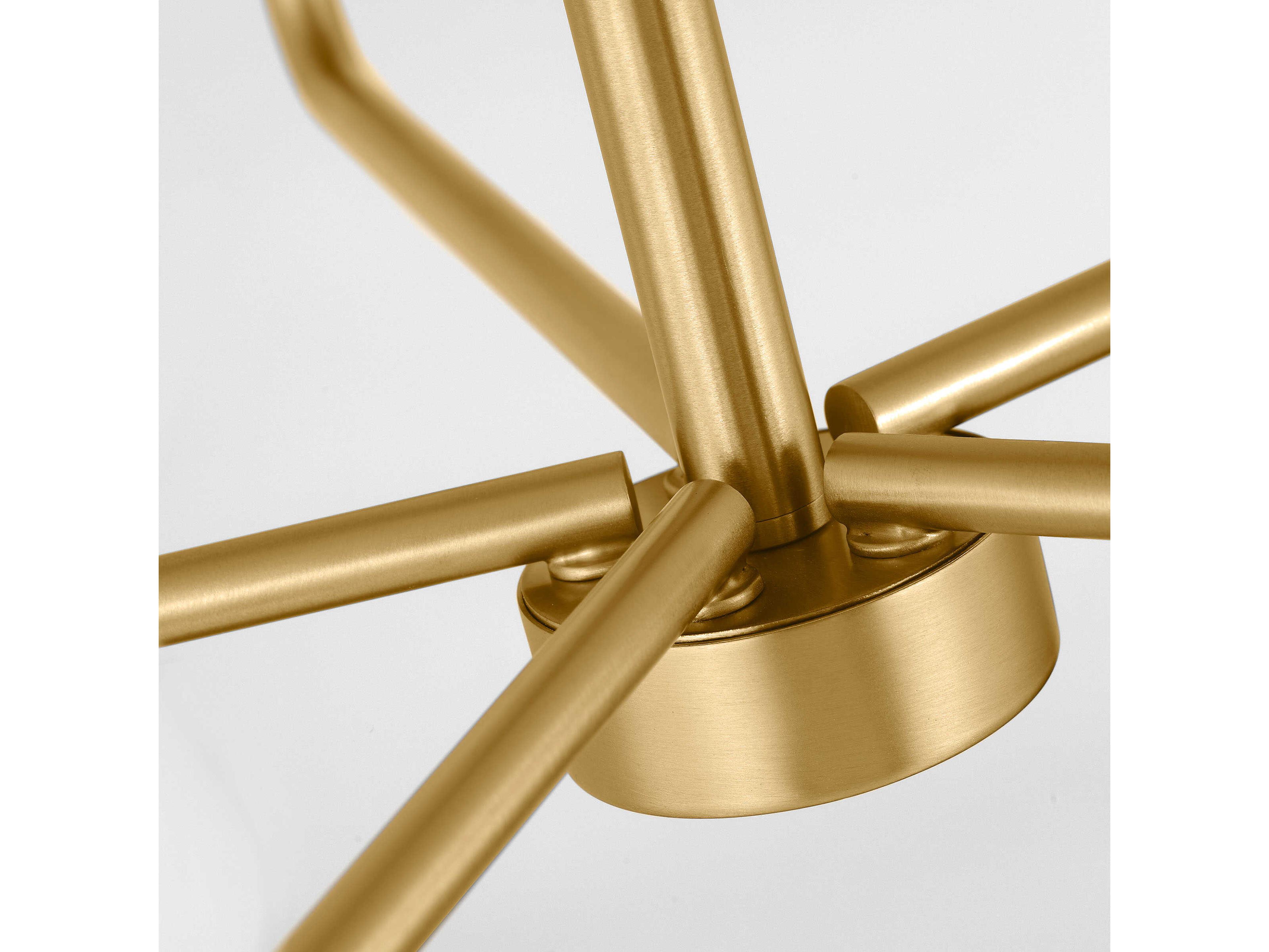 Visual Comfort Studio Albion 5-Light Satin Brass Empire Chandelier