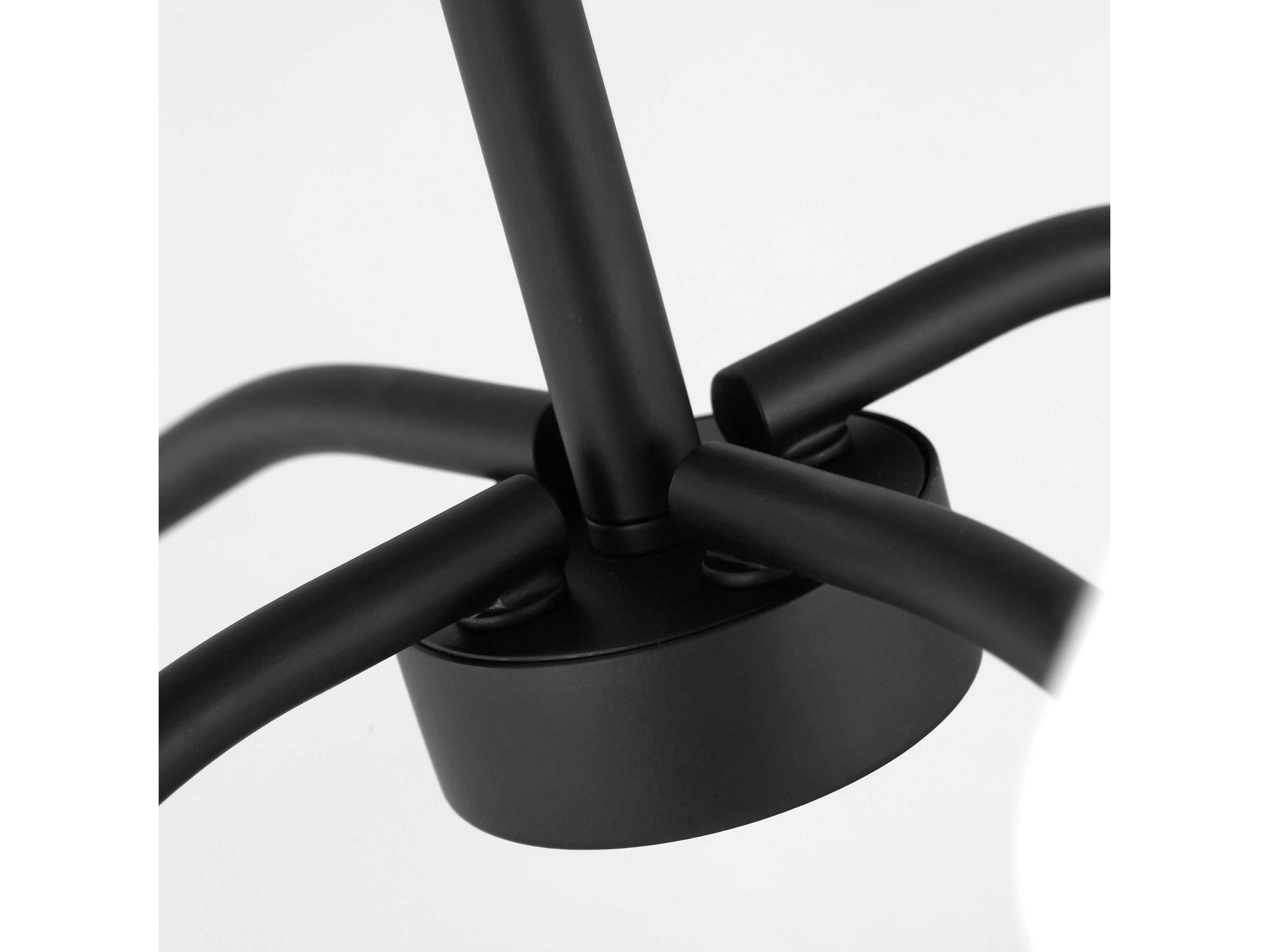 Visual Comfort Studio Eldon 4-Light Midnight Black Empire Chandelier