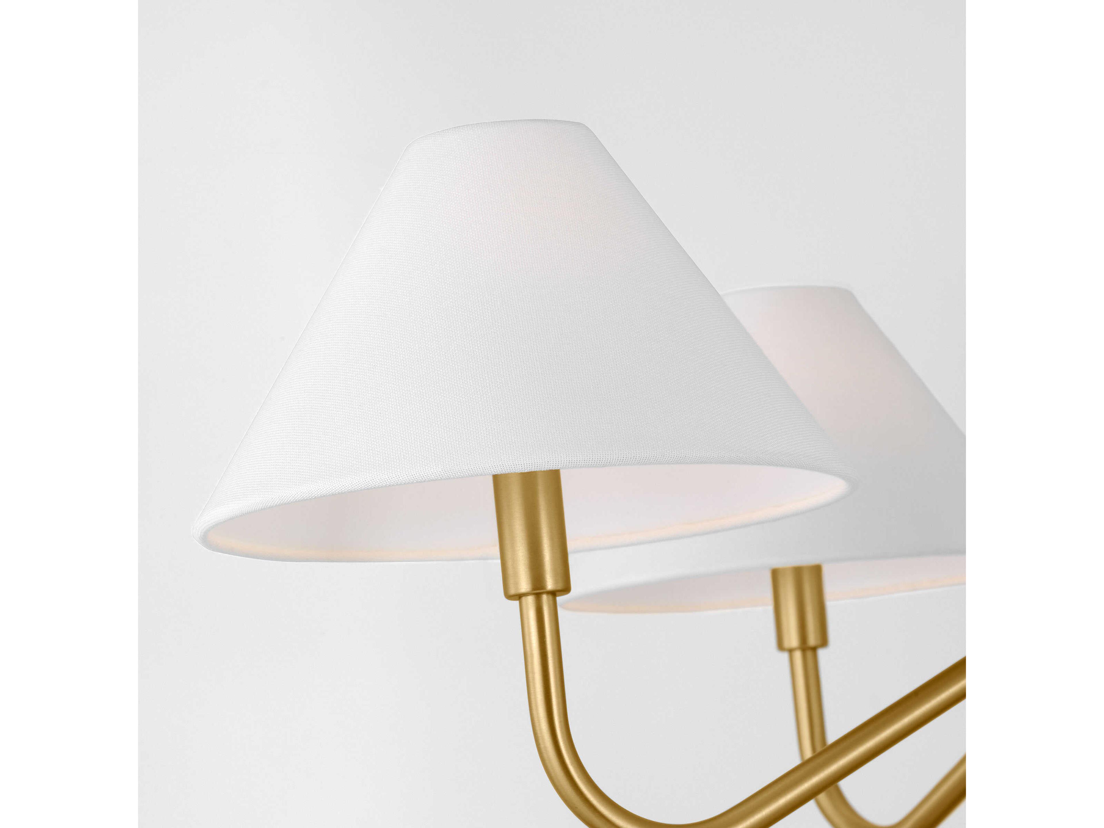 Visual Comfort Studio Eldon 4-Light Satin Brass Empire Chandelier