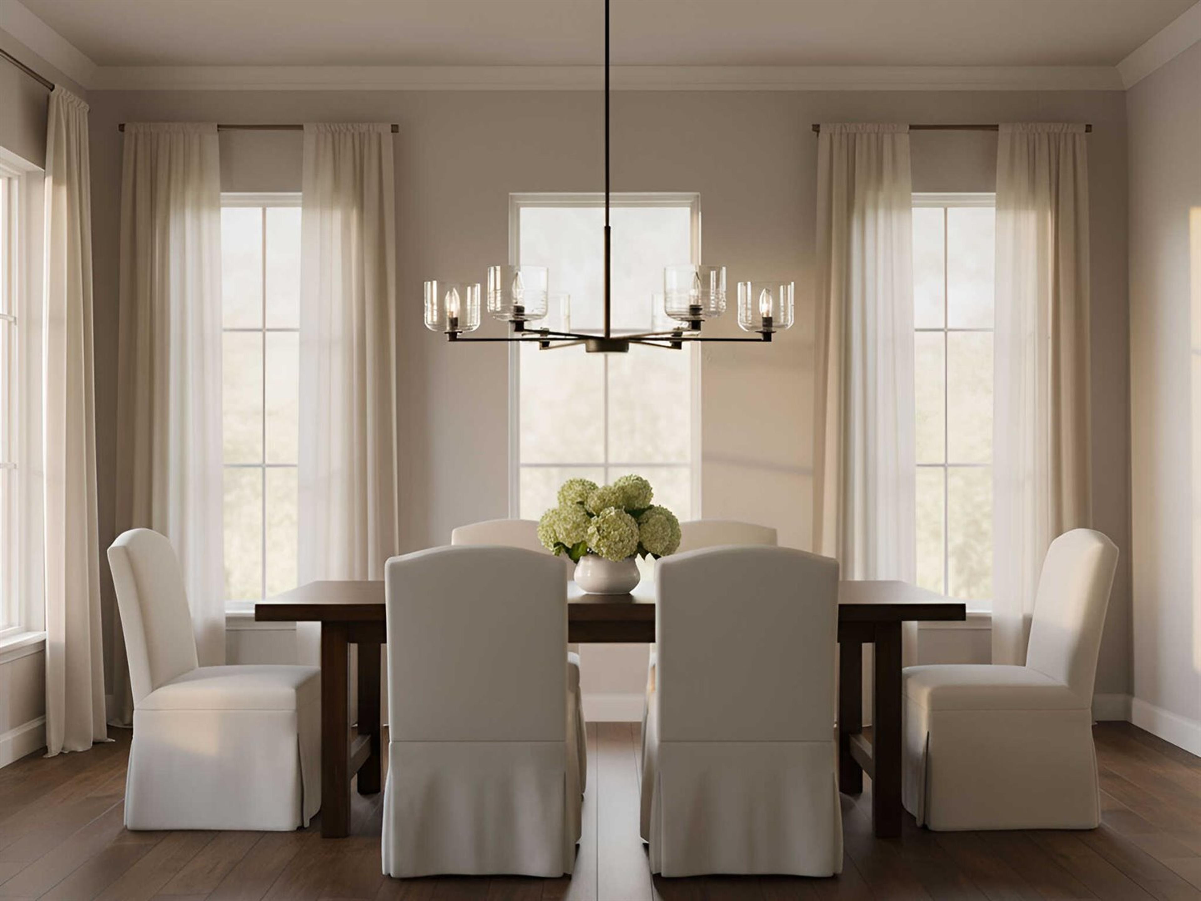 Visual Comfort Studio Lochdale 6-Light Midnight Black Candelabra Chandelier