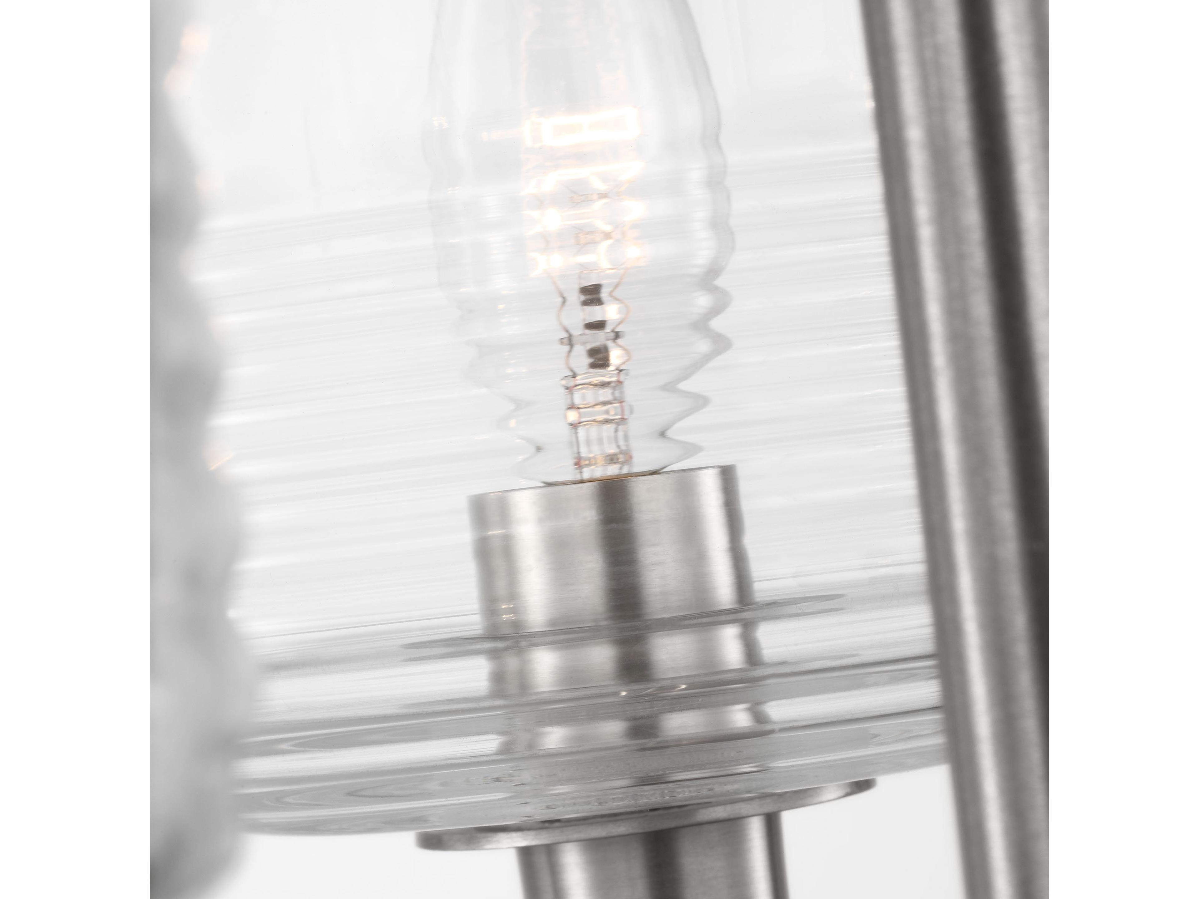 Visual Comfort Studio Lochdale 3-Light Brushed Nickel Candelabra Chandelier