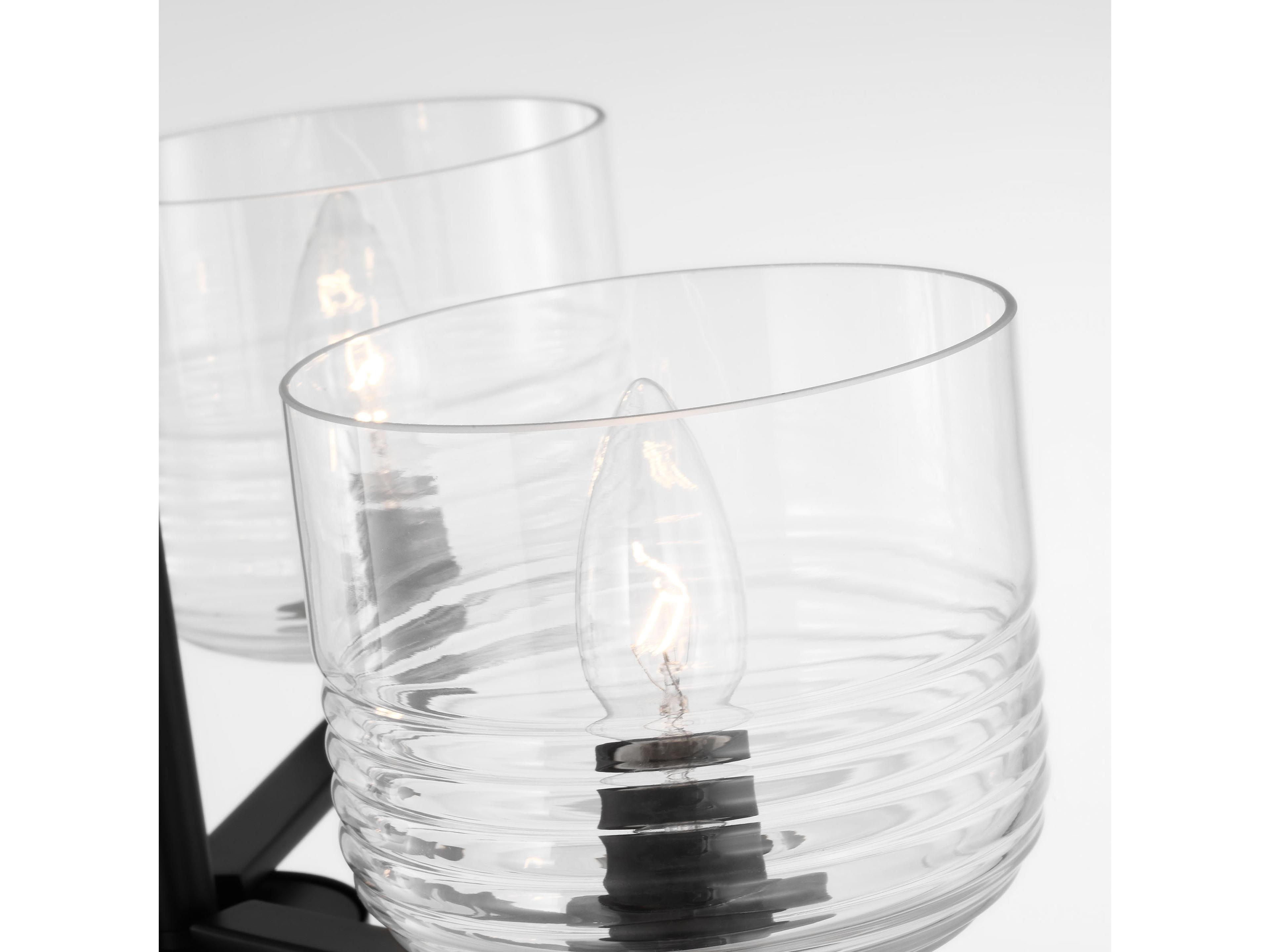 Visual Comfort Studio Lochdale 3-Light Midnight Black Candelabra Chandelier