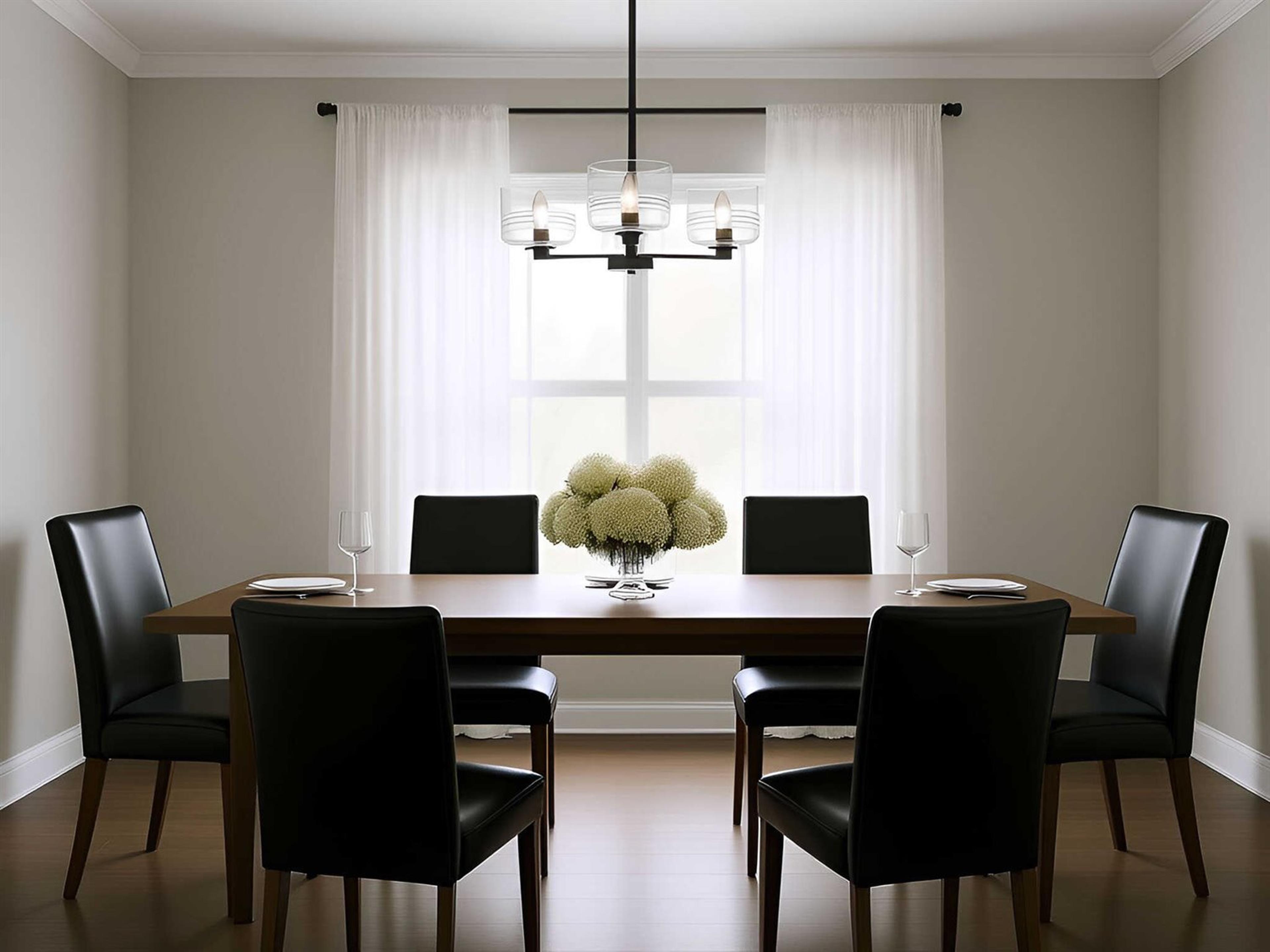 Visual Comfort Studio Lochdale 3-Light Midnight Black Candelabra Chandelier