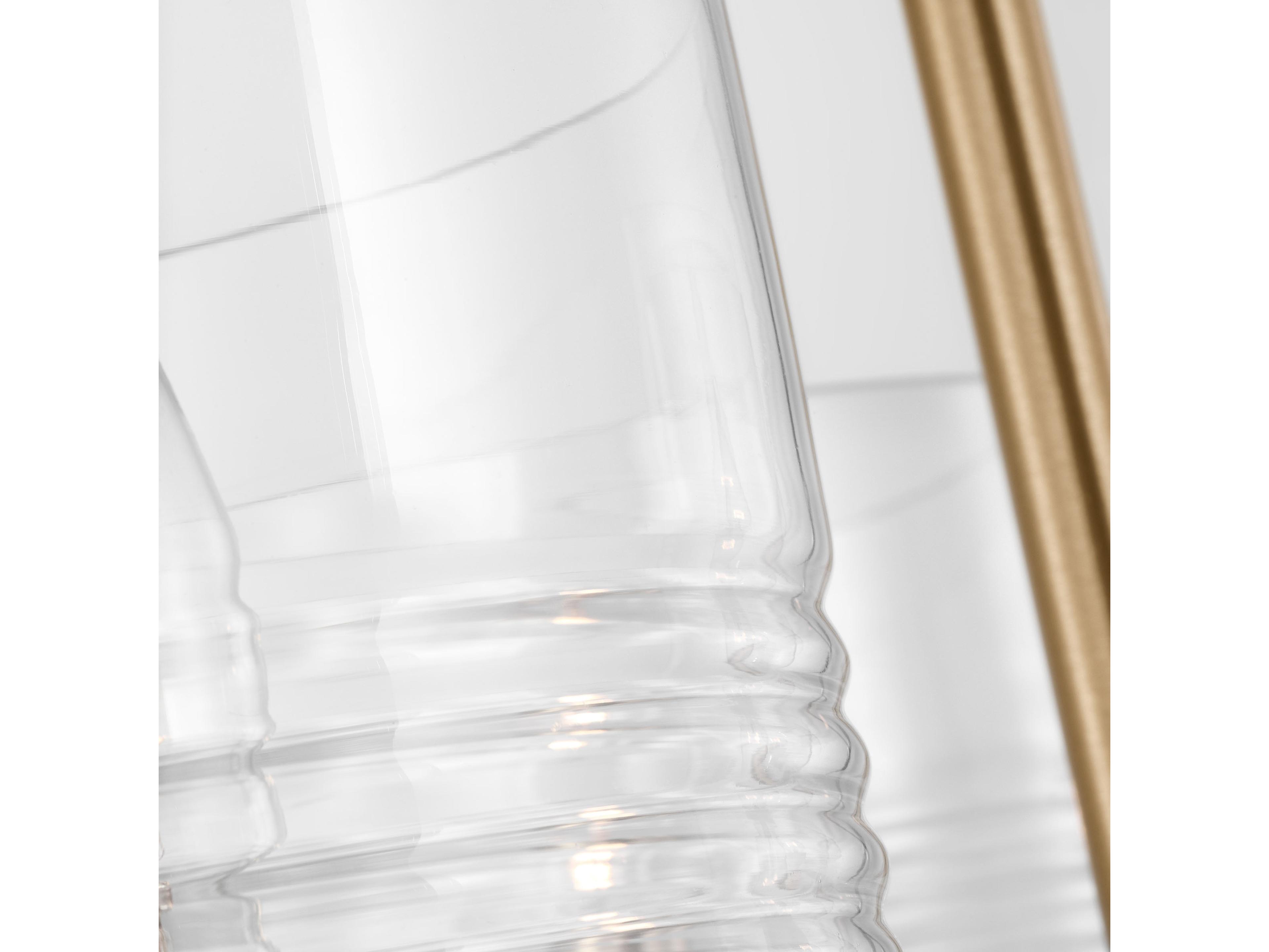 Visual Comfort Studio Lochdale 3-Light Satin Brass Candelabra Chandelier