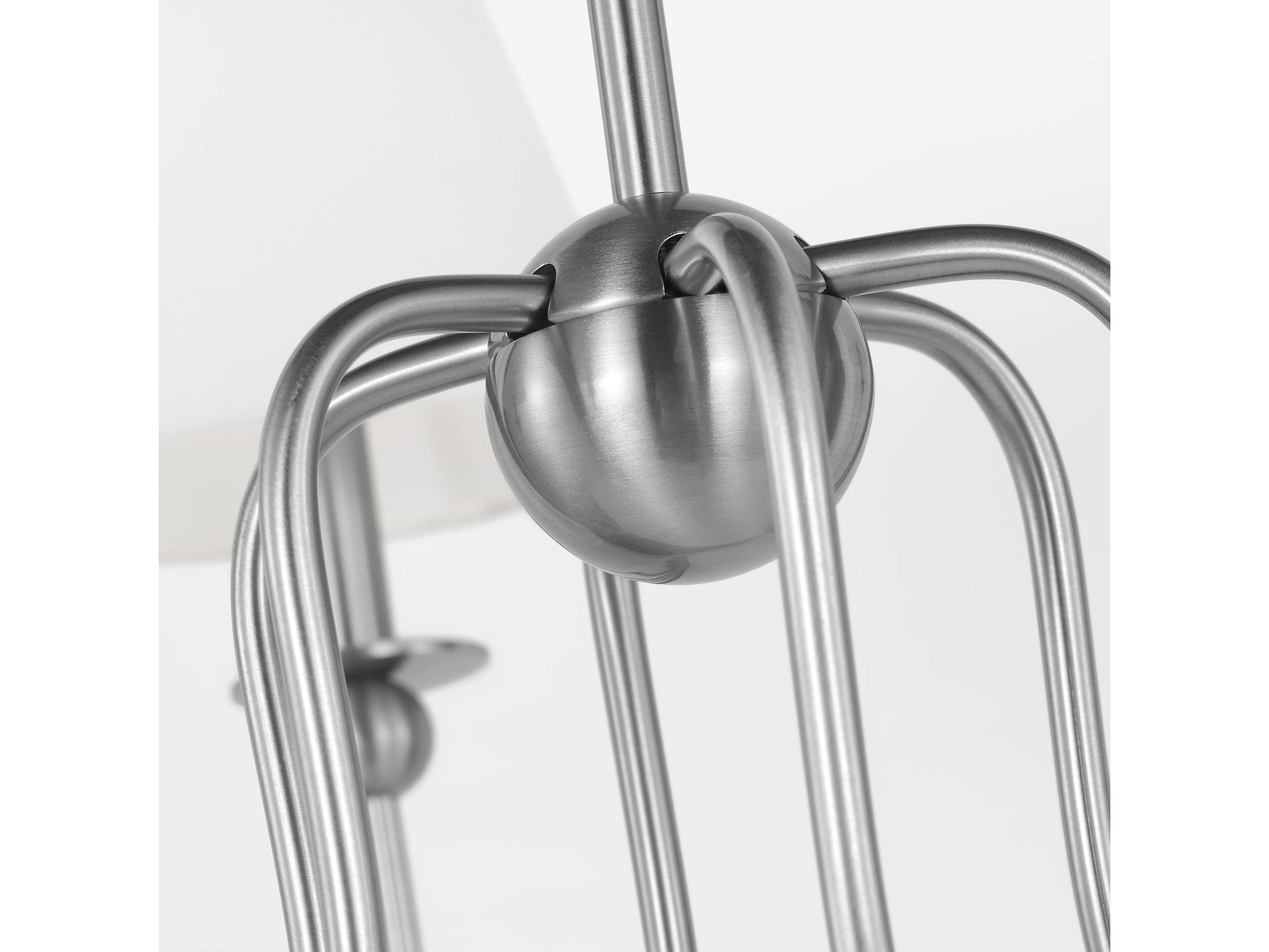 Visual Comfort Studio Elsay 6-Light Brushed Nickel Chandelier