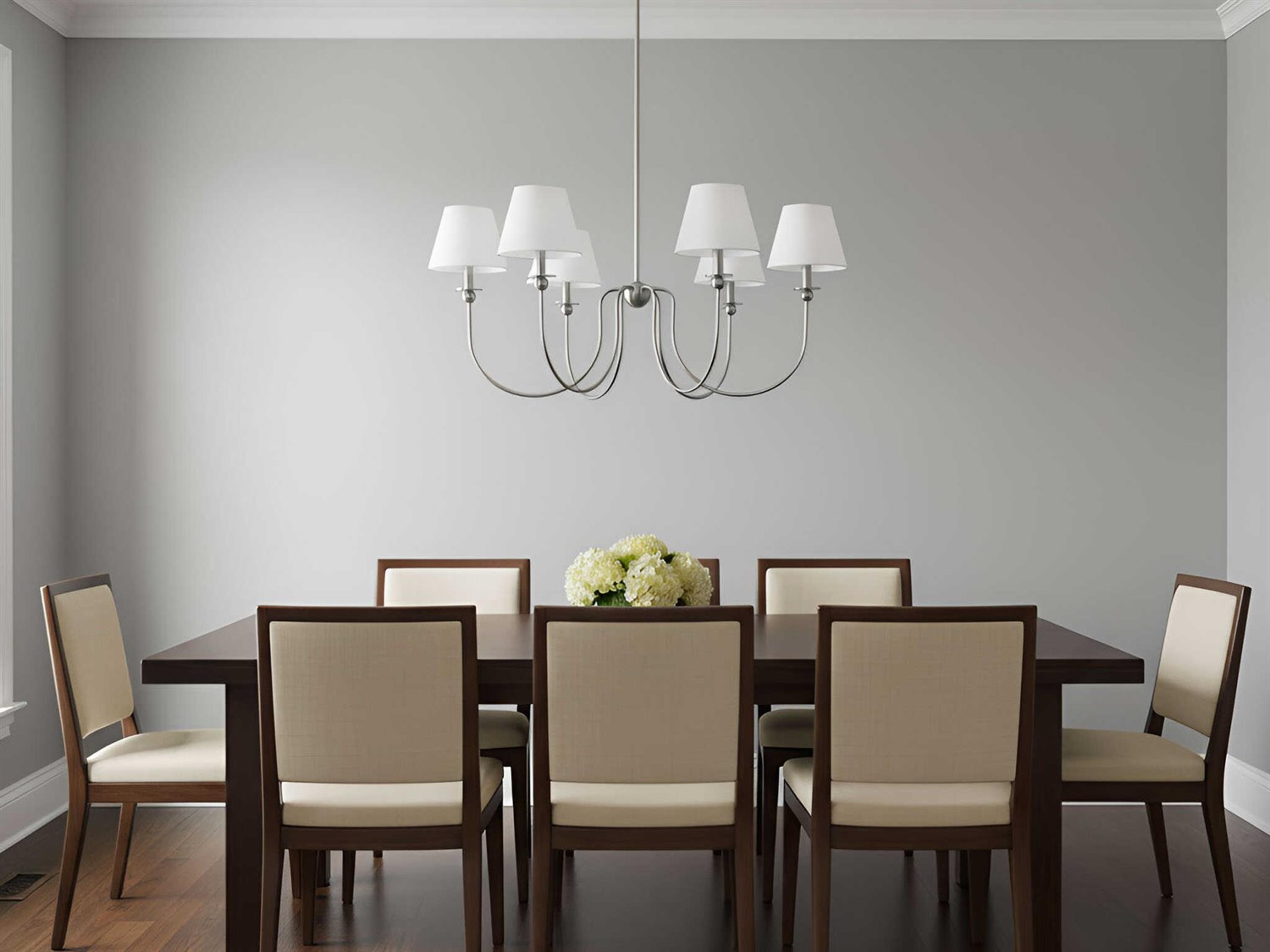 Visual Comfort Studio Elsay 6-Light Brushed Nickel Chandelier