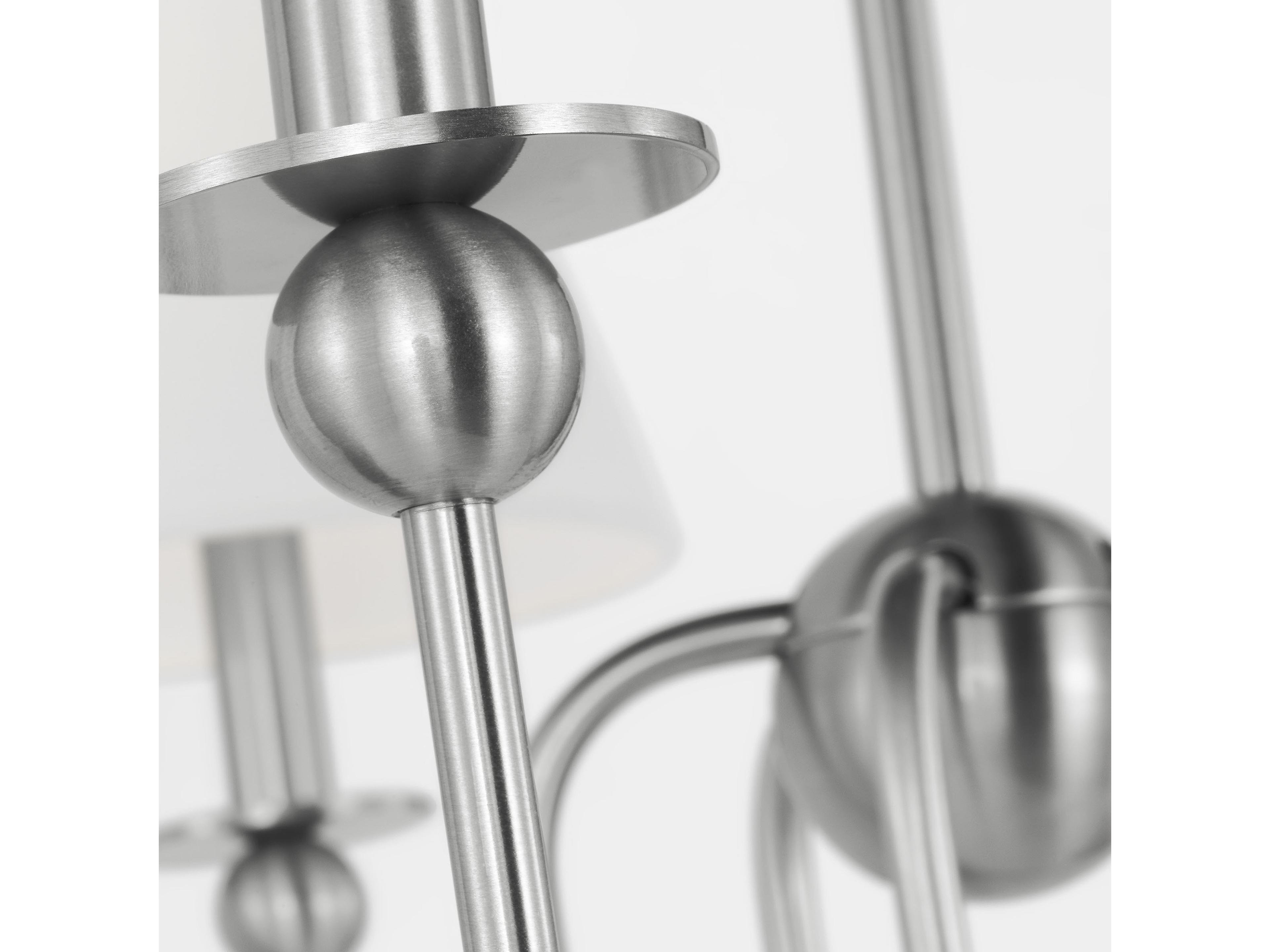 Visual Comfort Studio Elsay 5-Light Brushed Nickel Chandelier