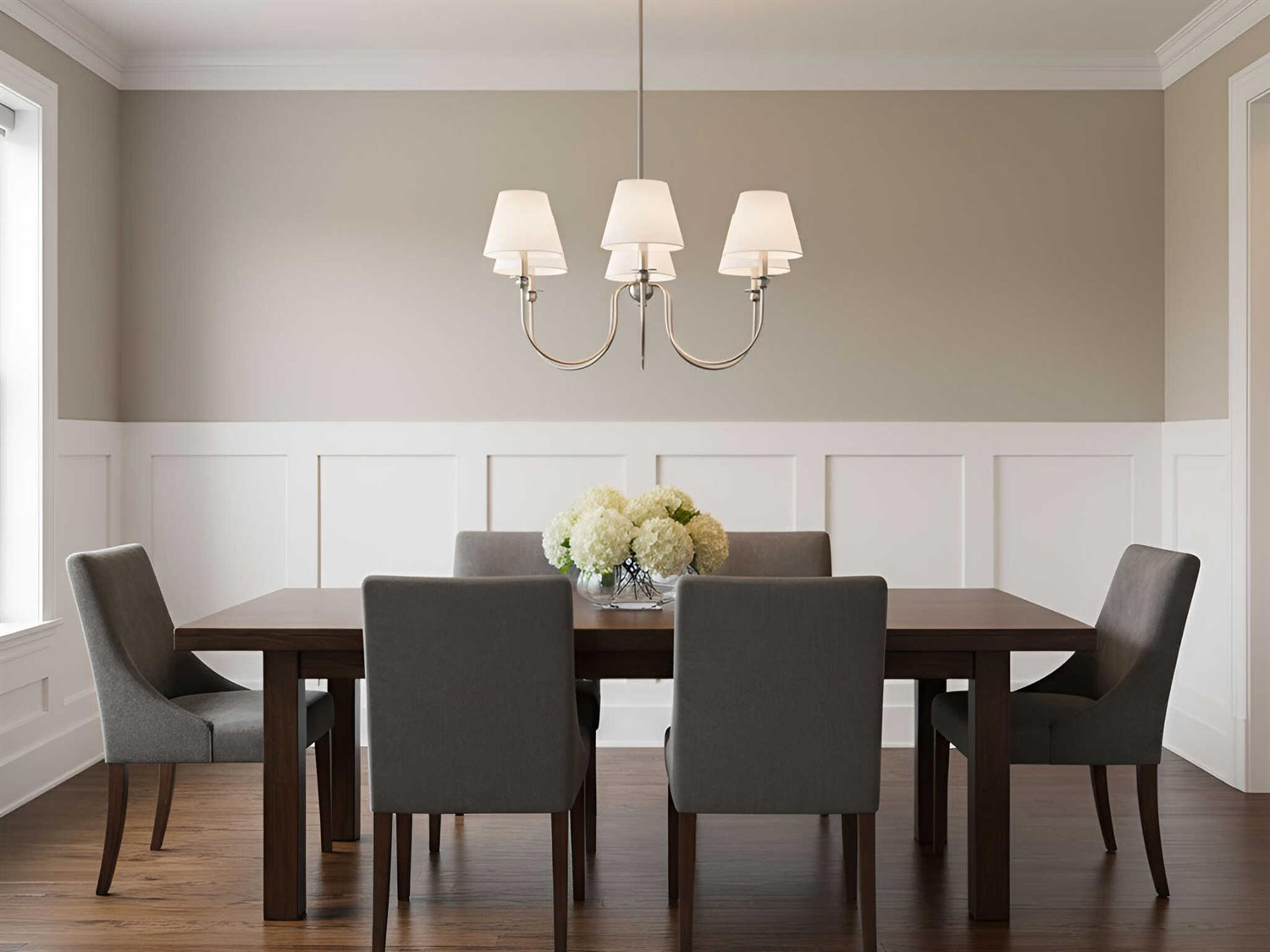 Visual Comfort Studio Elsay 5-Light Brushed Nickel Chandelier