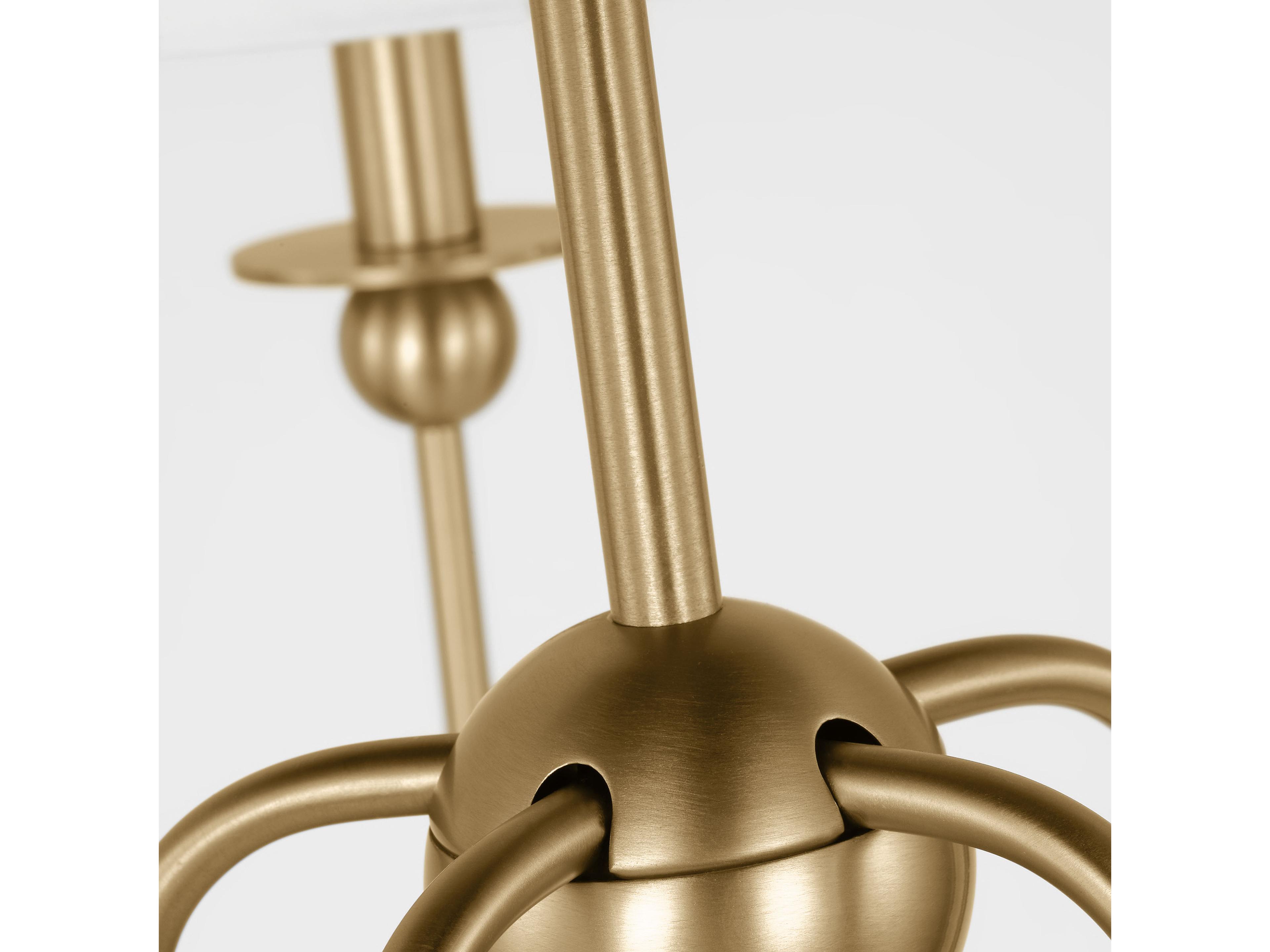 Visual Comfort Studio Elsay 5-Light Satin Brass Chandelier