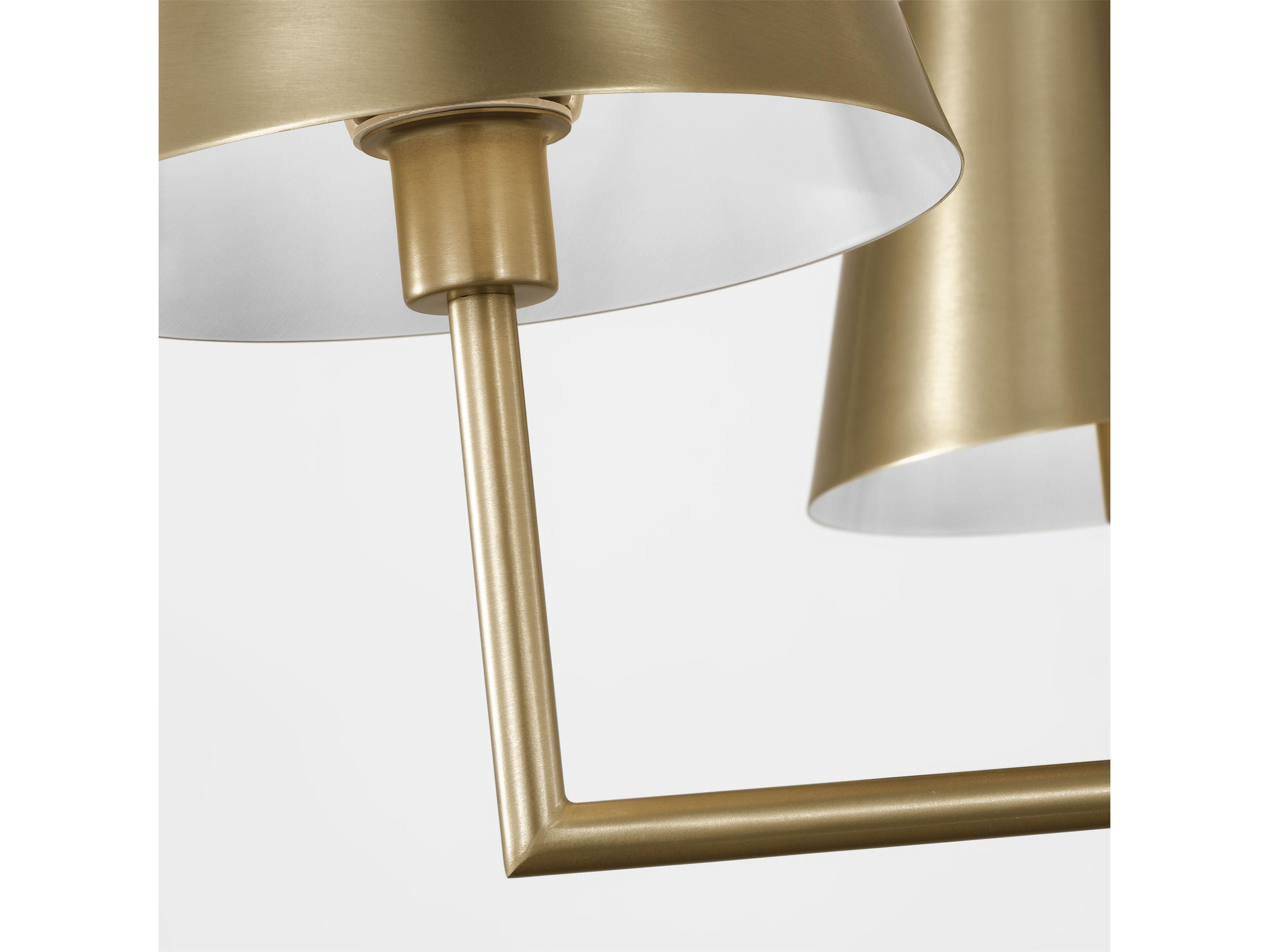 Visual Comfort Studio Ender 5-Light Satin Brass Chandelier