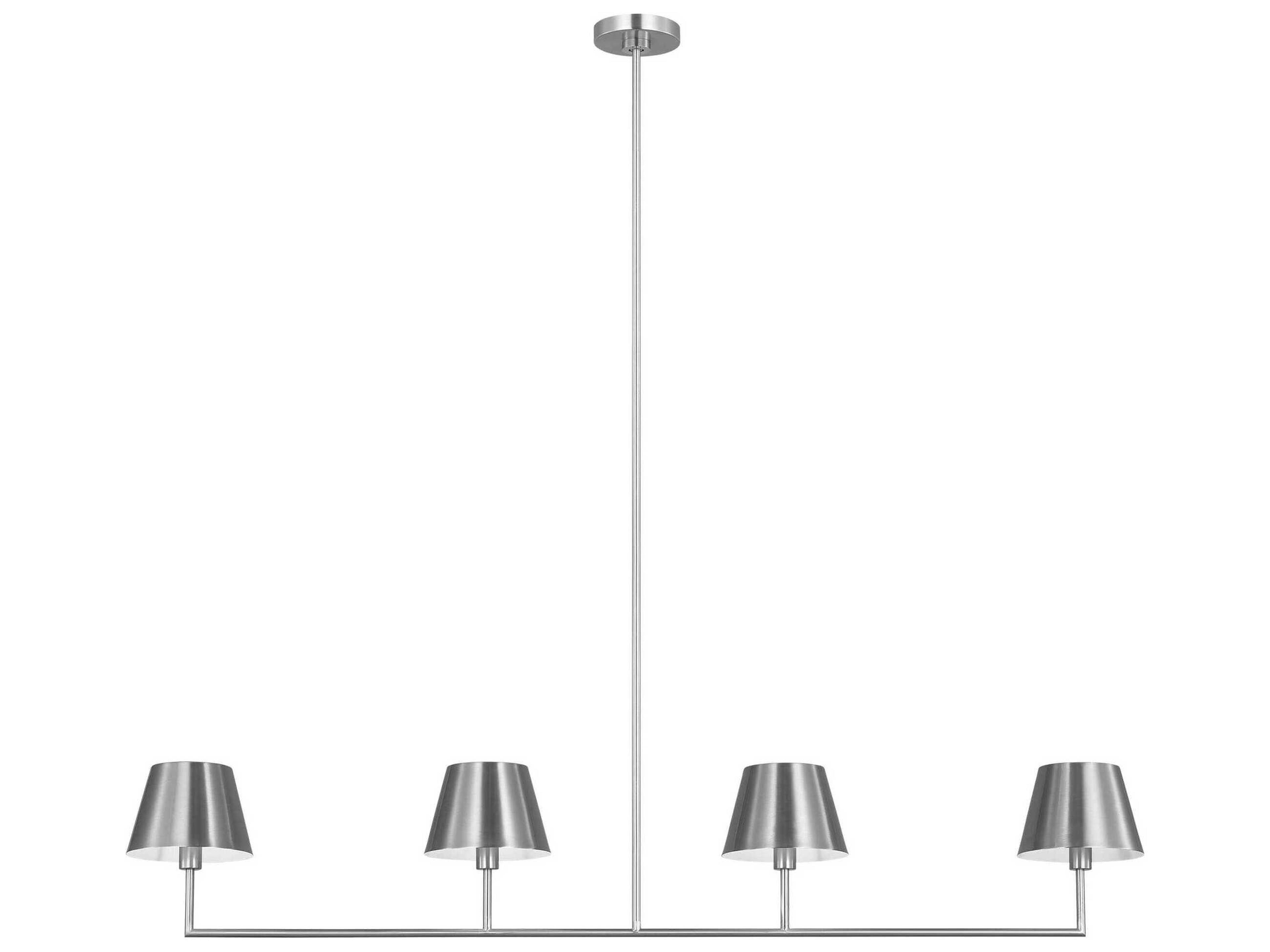 Visual Comfort Studio Ender 4-Light Brushed Nickel Island Pendant