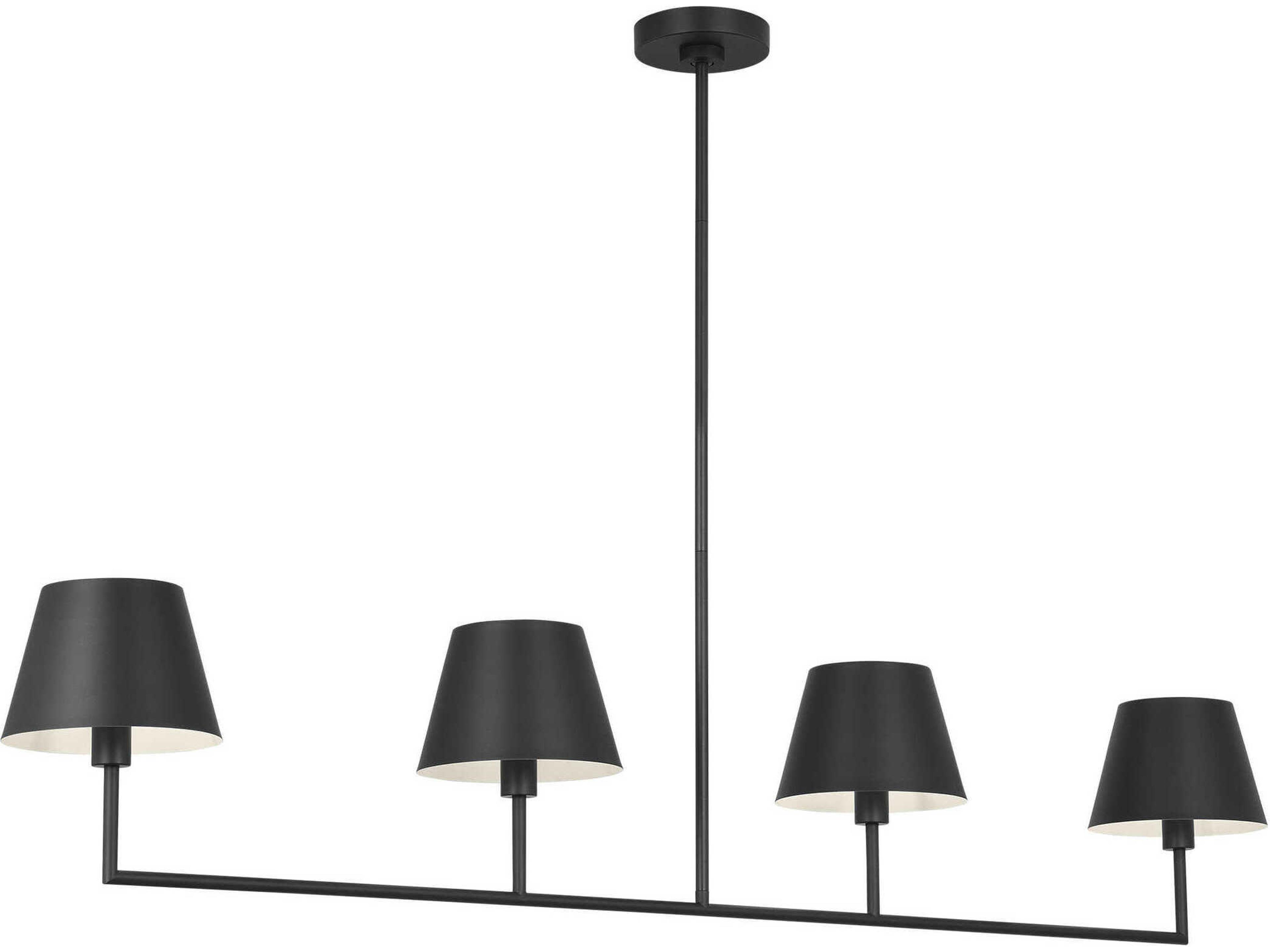 Ender 4 Light Linear Chandelier Midnight Black