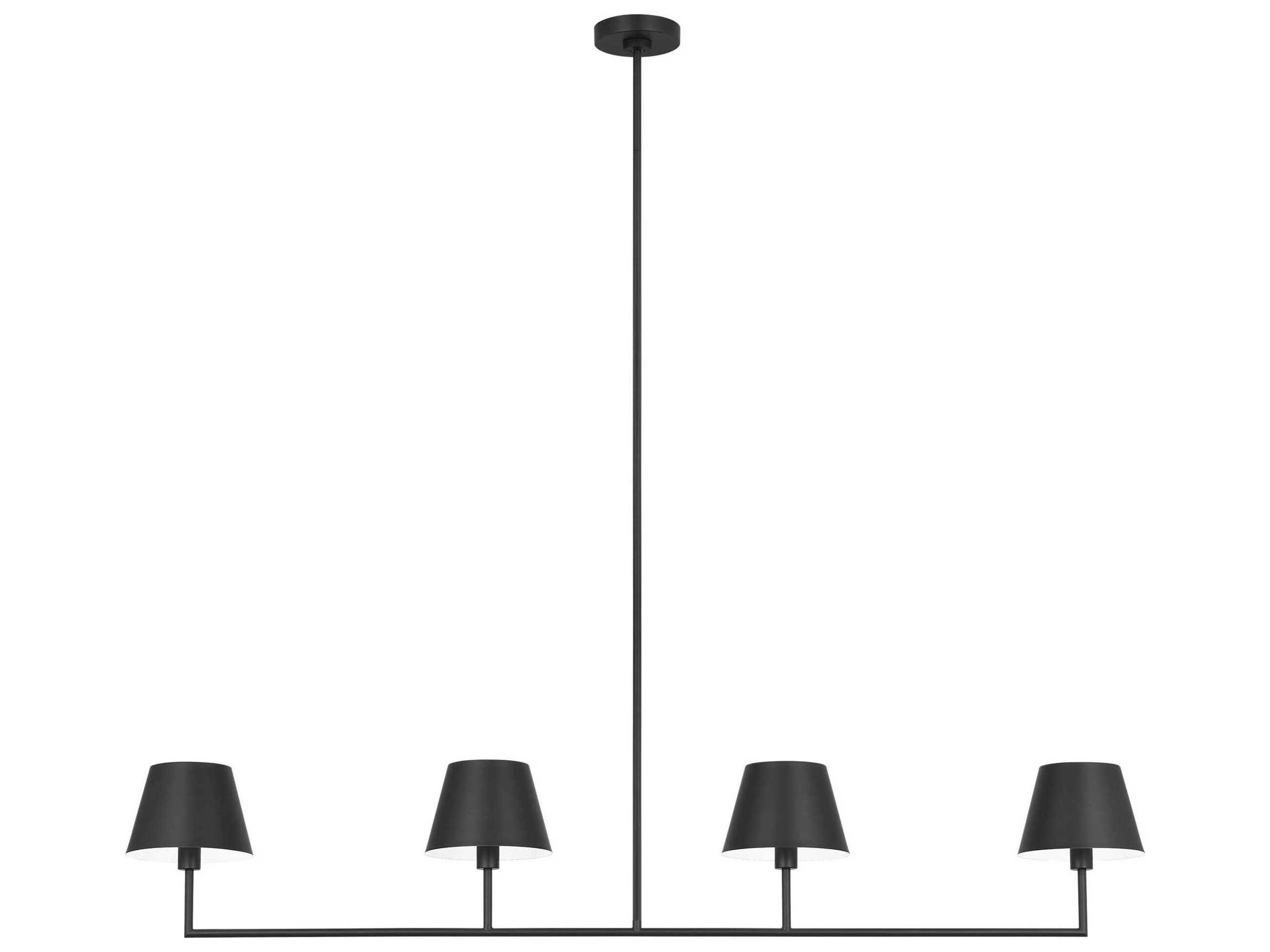Visual Comfort Studio Ender 4-Light Midnight Black Island Pendant