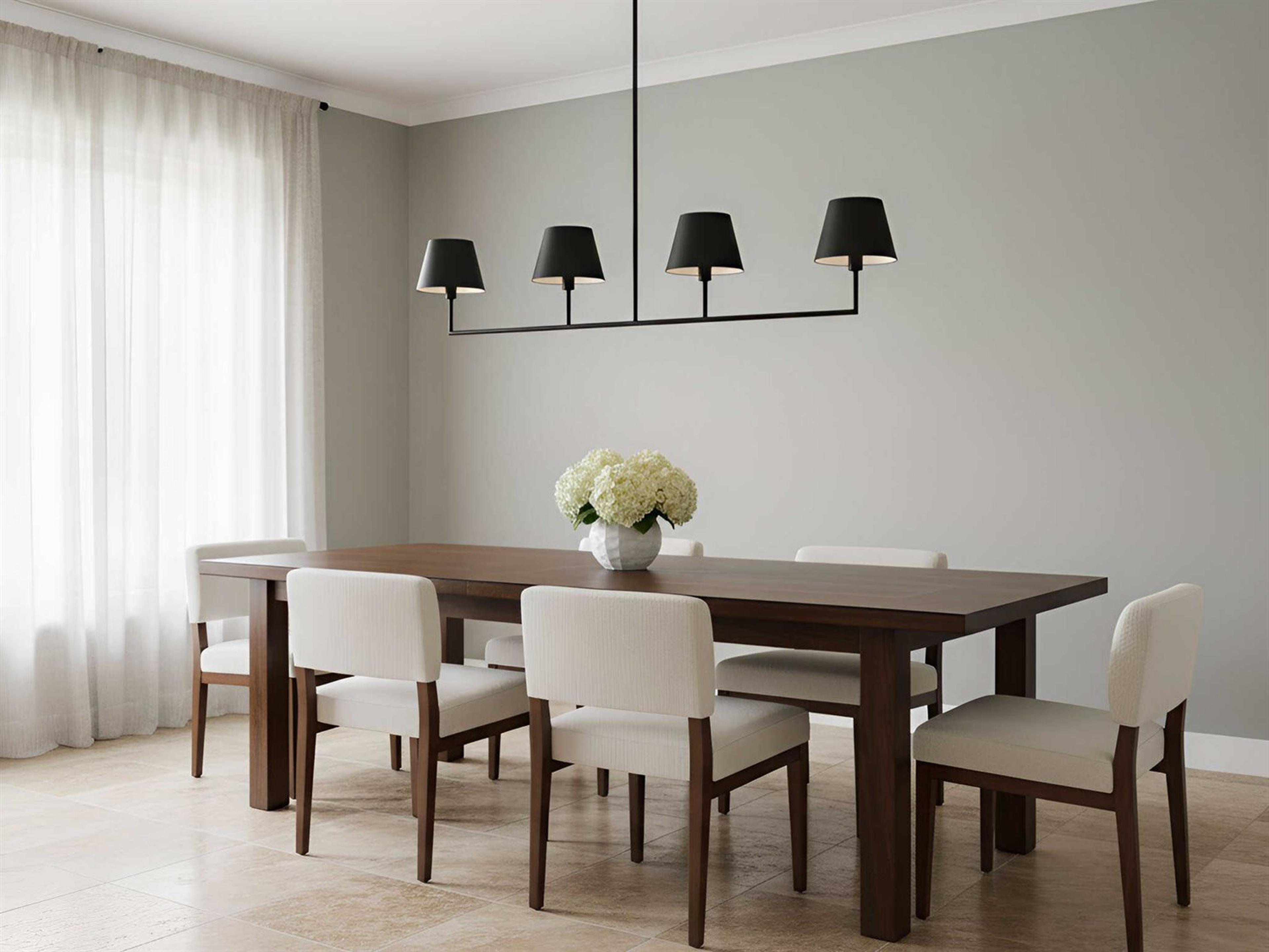 Visual Comfort Studio Ender 4-Light Midnight Black Island Pendant