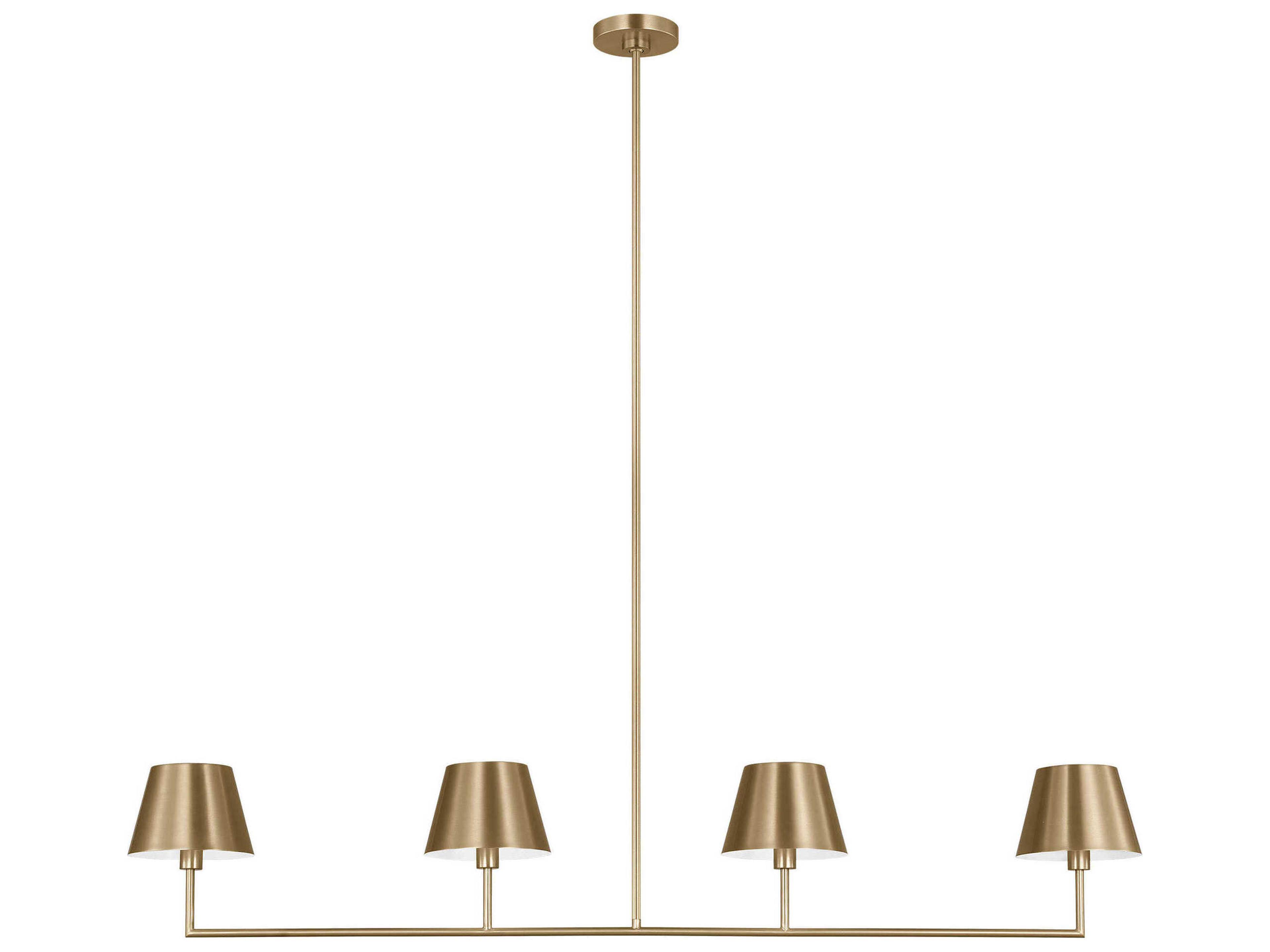 Visual Comfort Studio Ender 4-Light Satin Brass Island Pendant