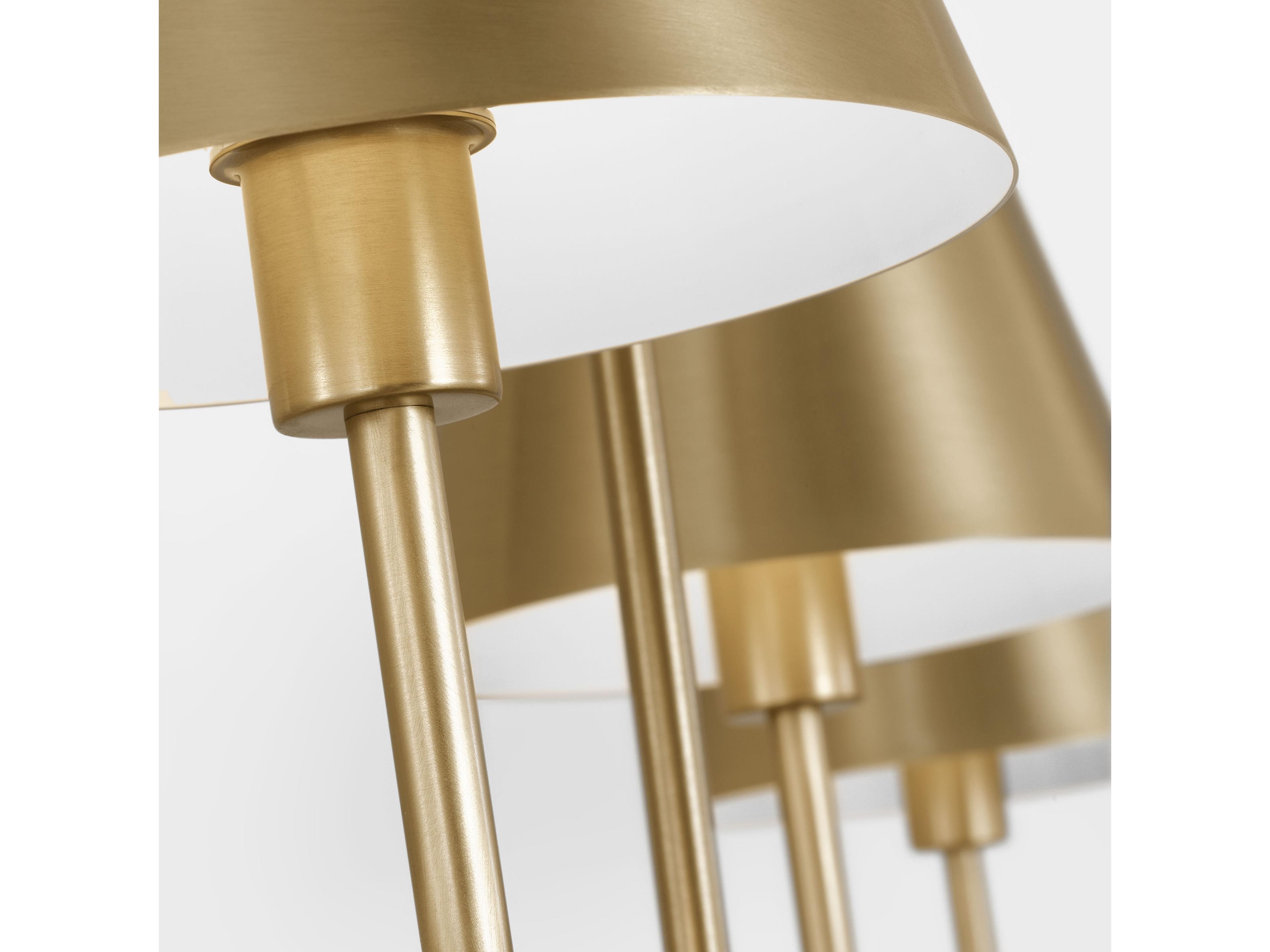 Visual Comfort Studio Ender 4-Light Satin Brass Island Pendant