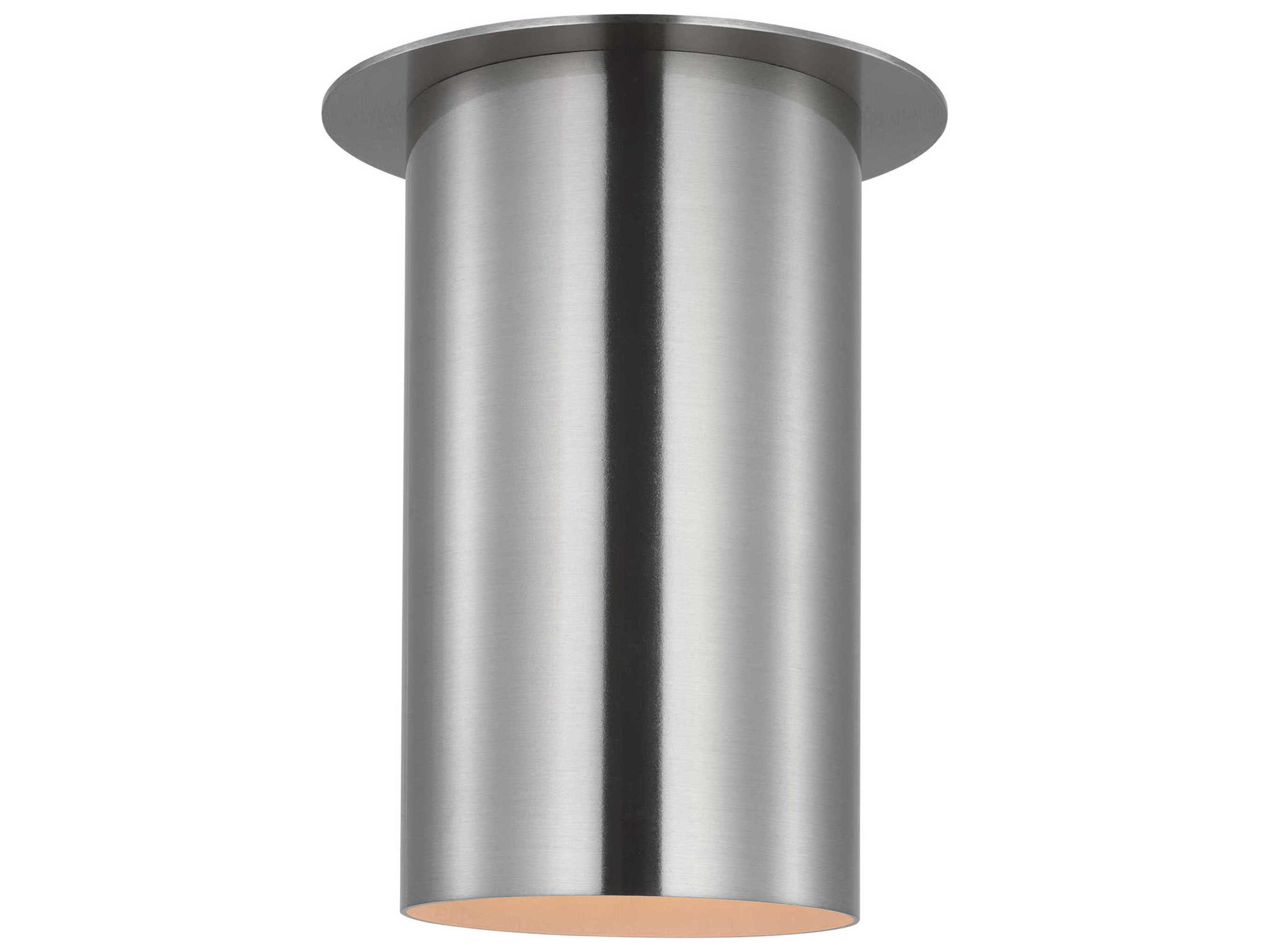 Archer 1 Light Brushed Steel Flush Mount Ceiling Light