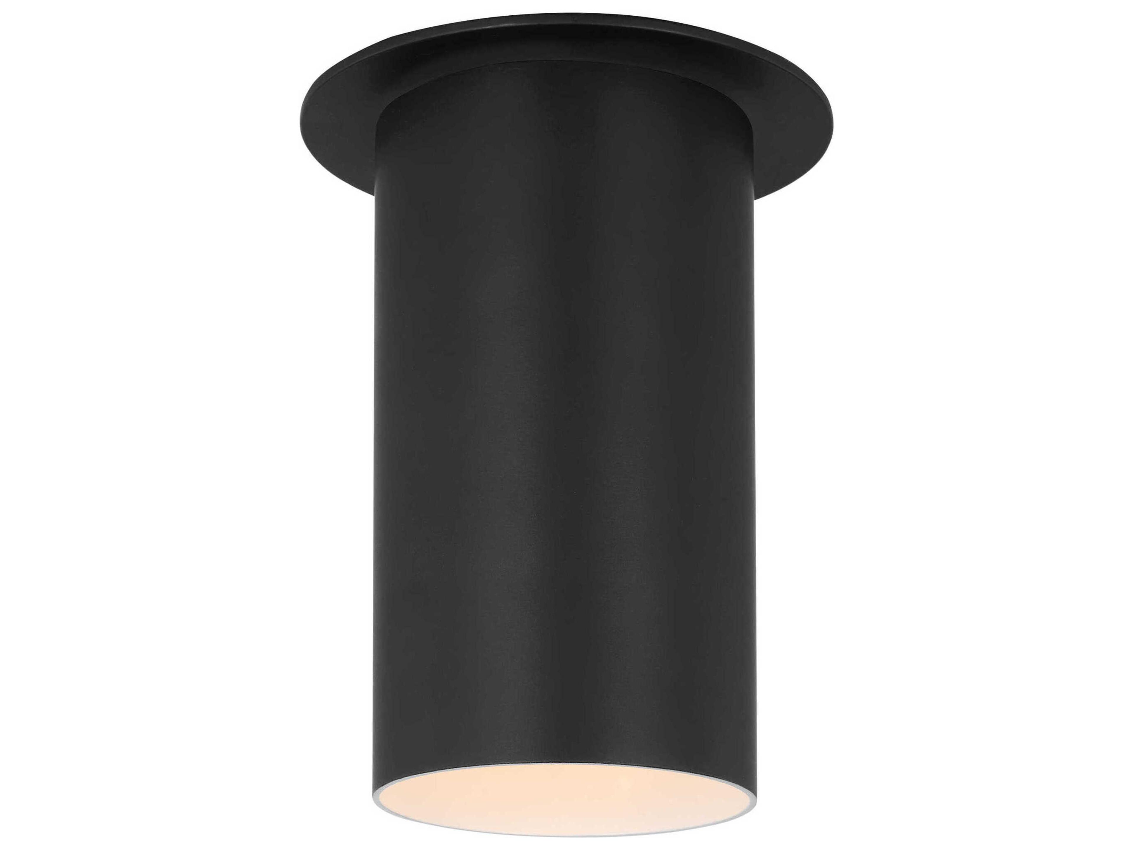 Archer 1-Light Flush Mount Ceiling Light Midnight Black
