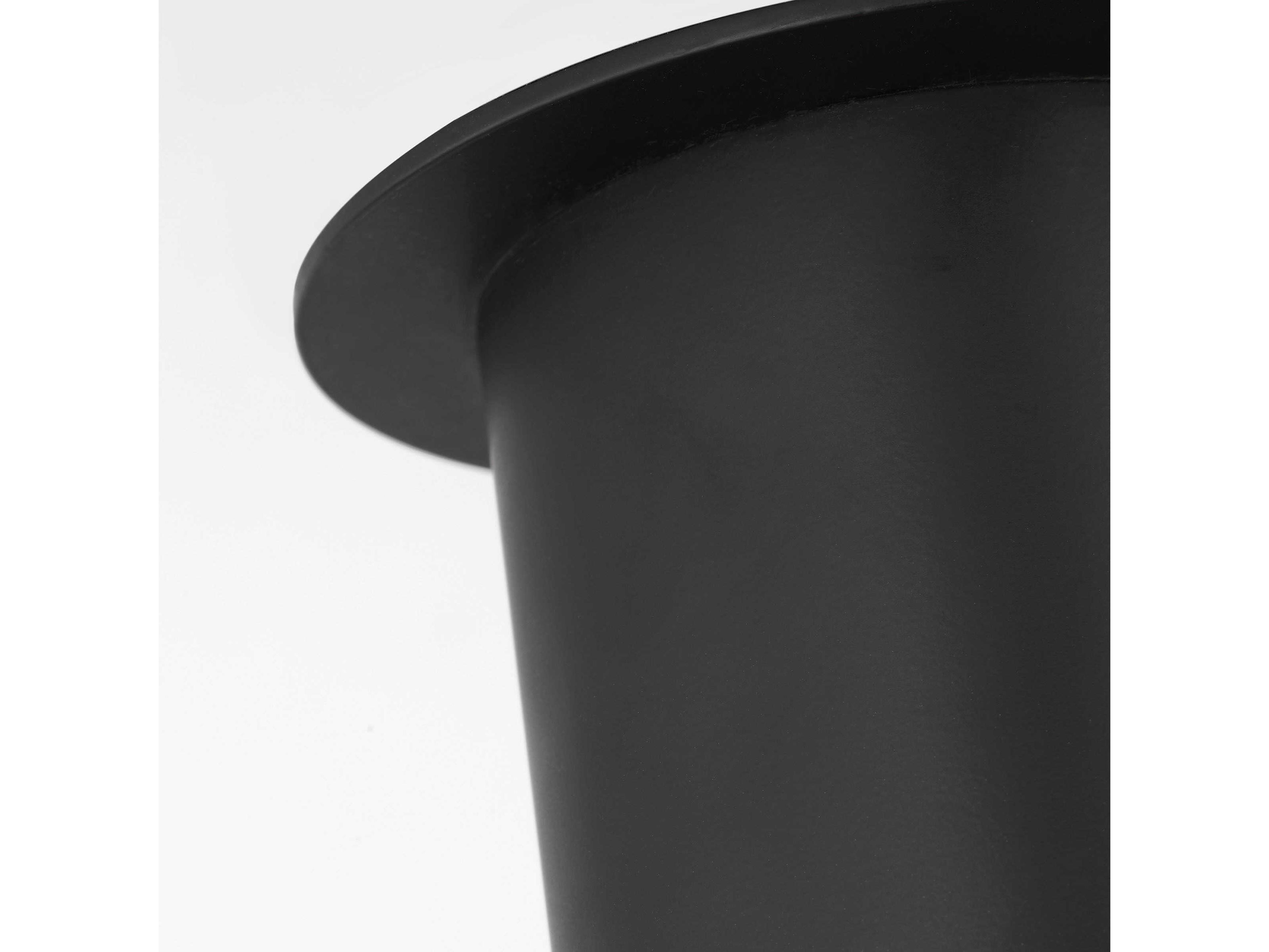 Visual Comfort Studio Archer 1-Light Midnight Black Cylinder Flush Mount