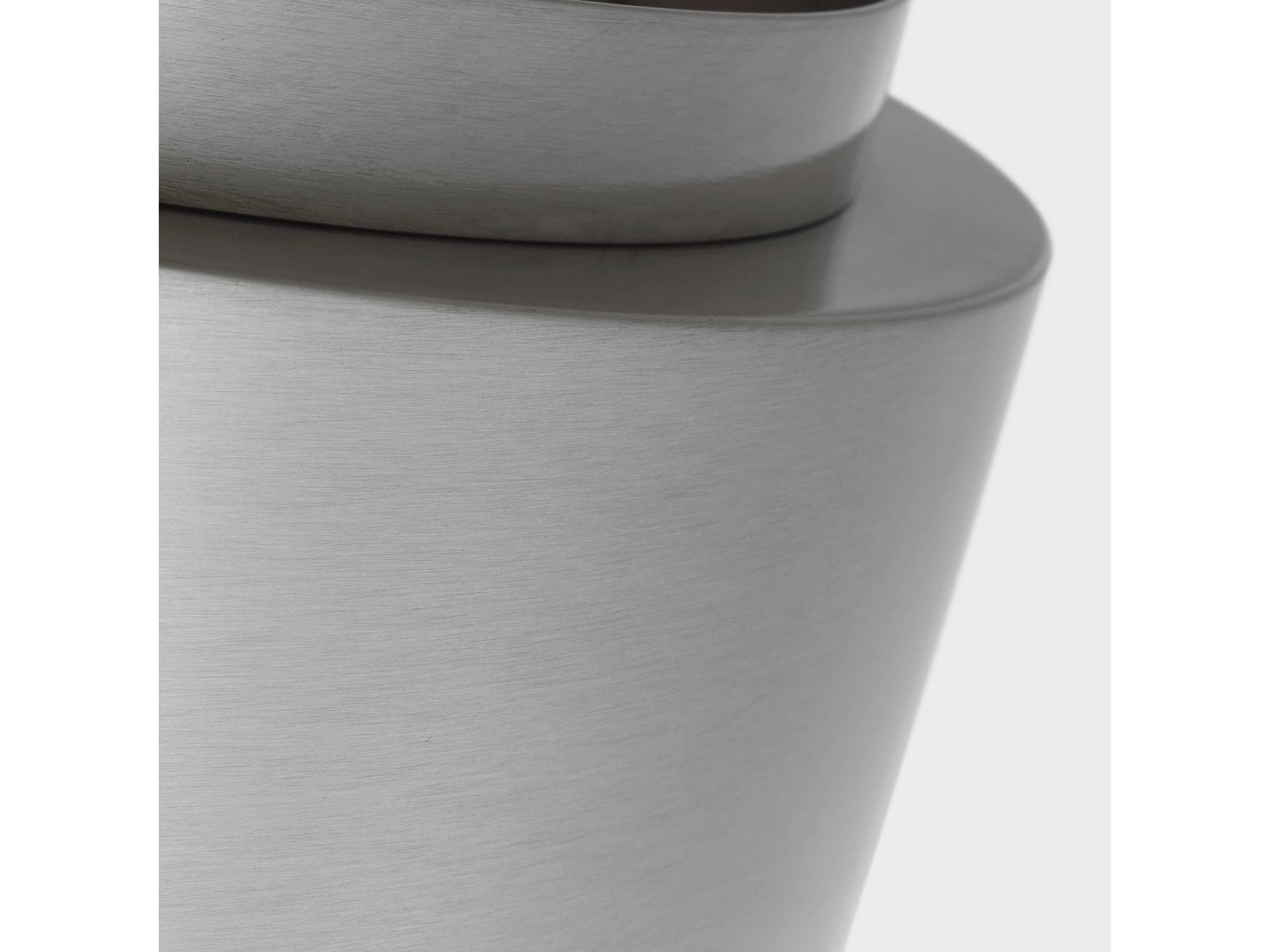 Visual Comfort Studio Dartmore 2-Light Brushed Nickel Drum Flush Mount