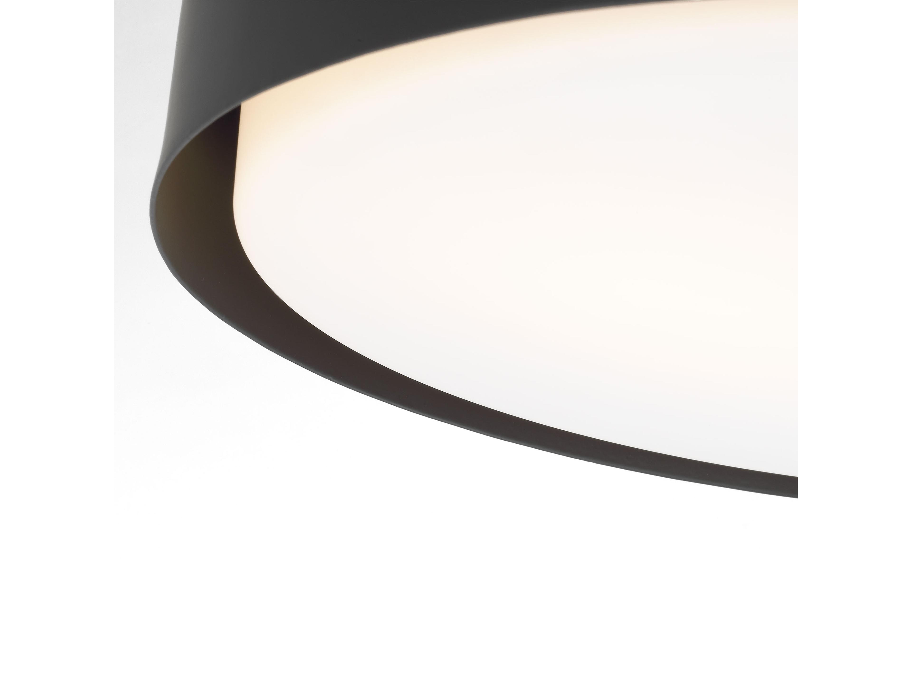 Visual Comfort Studio Dartmore 2-Light Midnight Black Drum Flush Mount