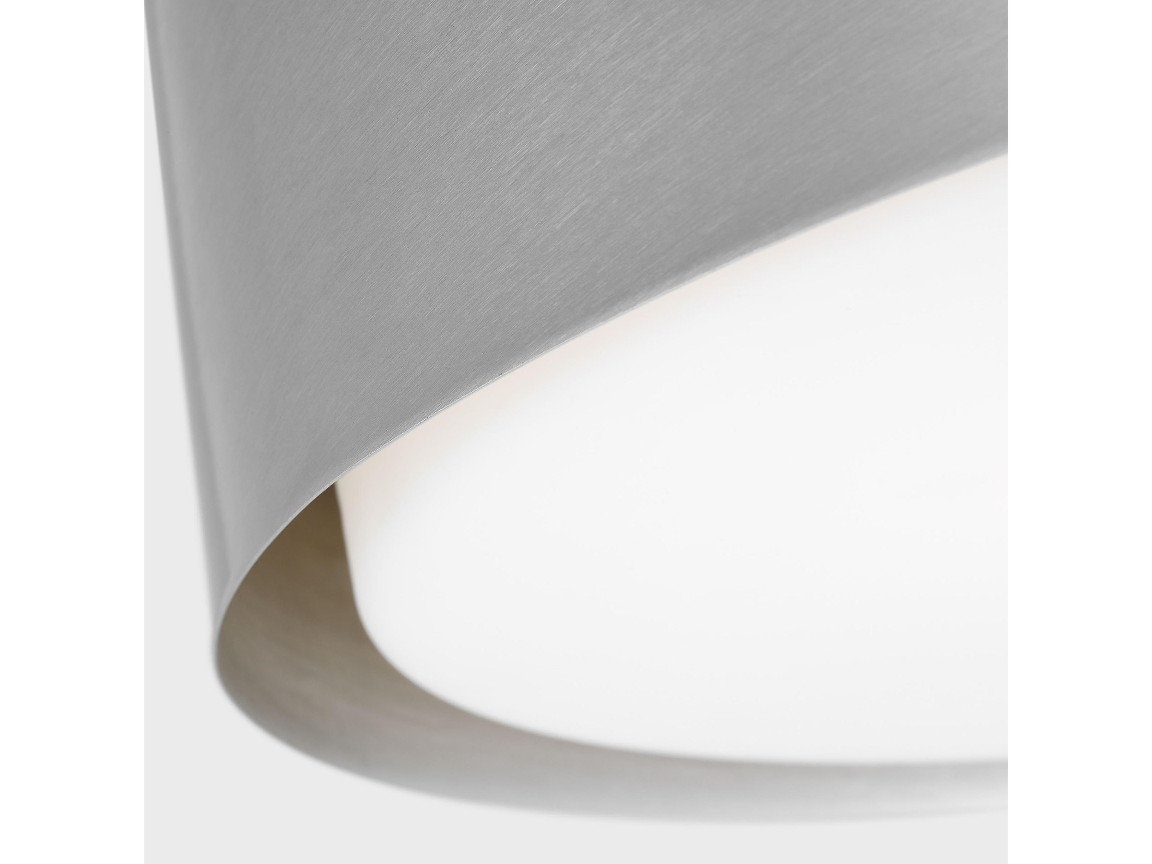 Visual Comfort Studio Dartmore 3-Light Brushed Nickel Drum Flush Mount