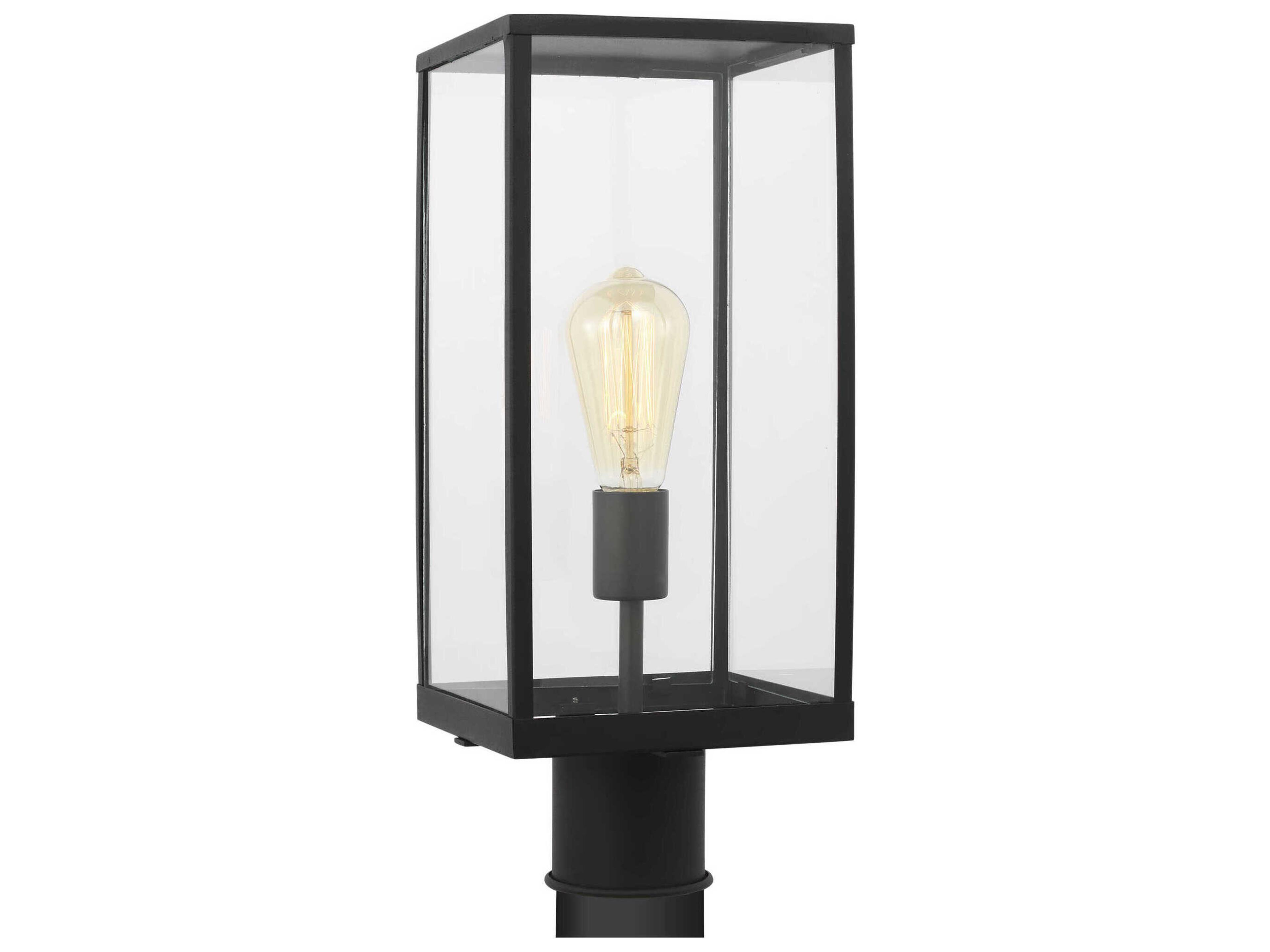 Outdoor Post Lantern Howell Textured Black 1-Light