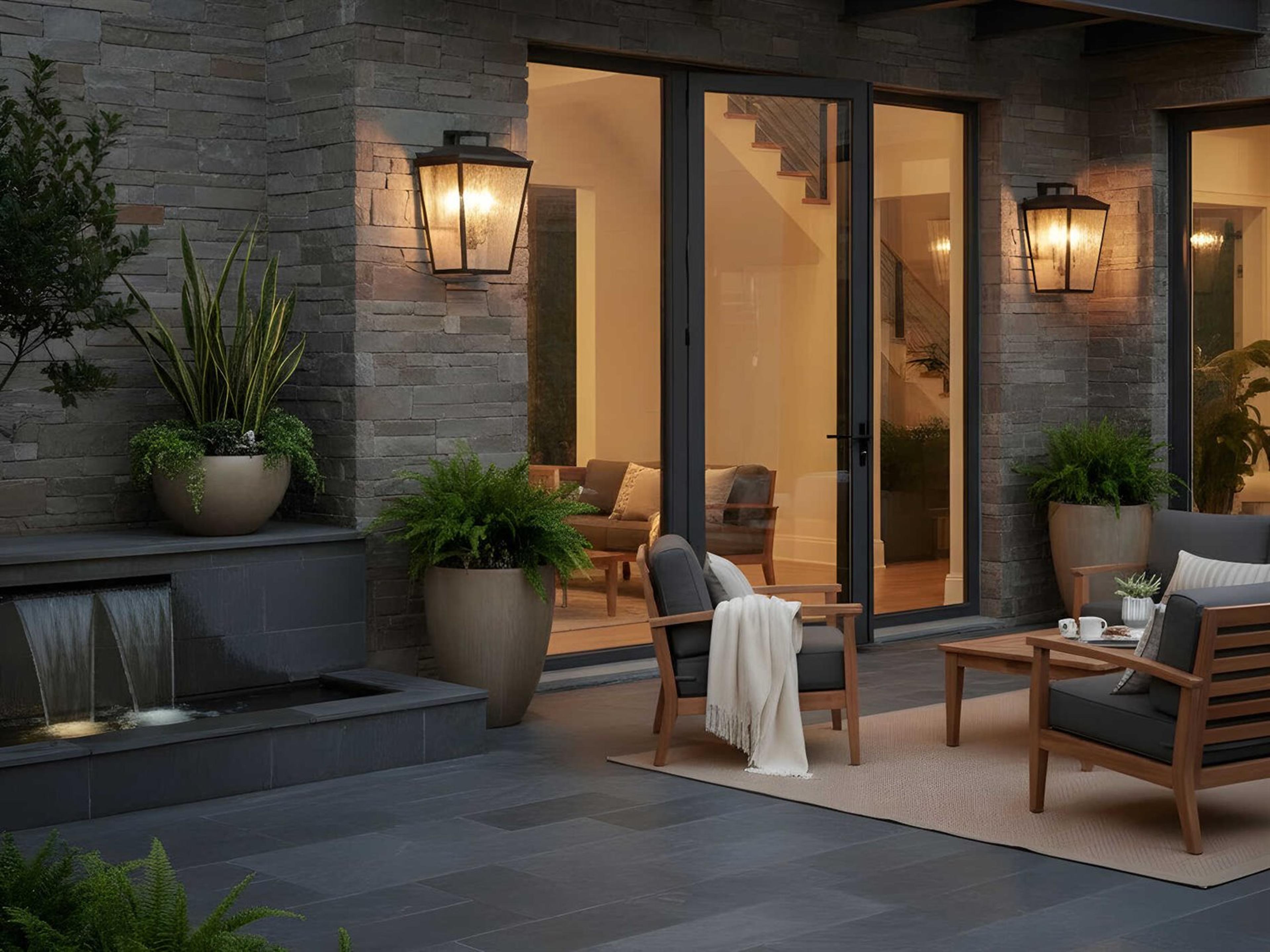 Visual Comfort Studio Kennewick 2-Light Outdoor Wall Light