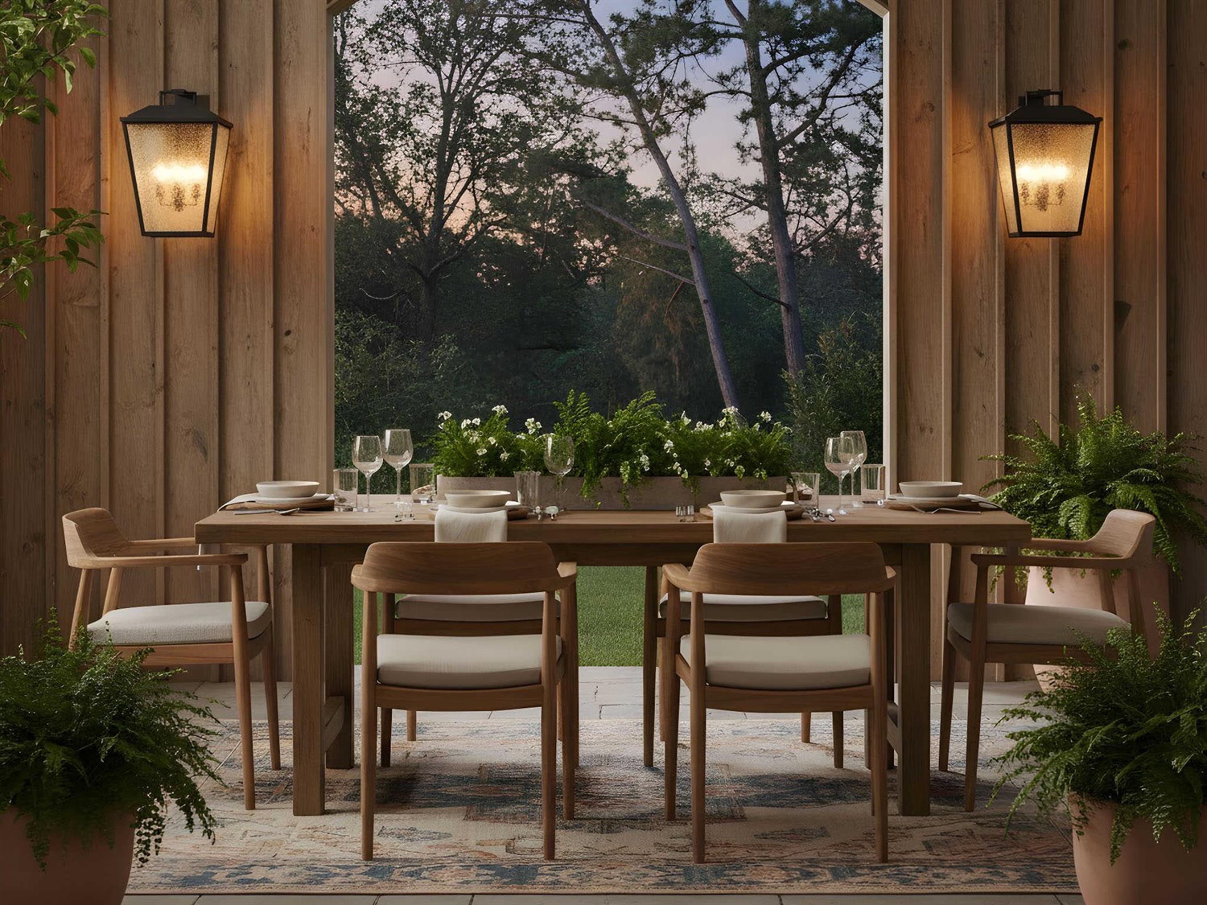 Visual Comfort Studio Kennewick 4-Light Outdoor Wall Light