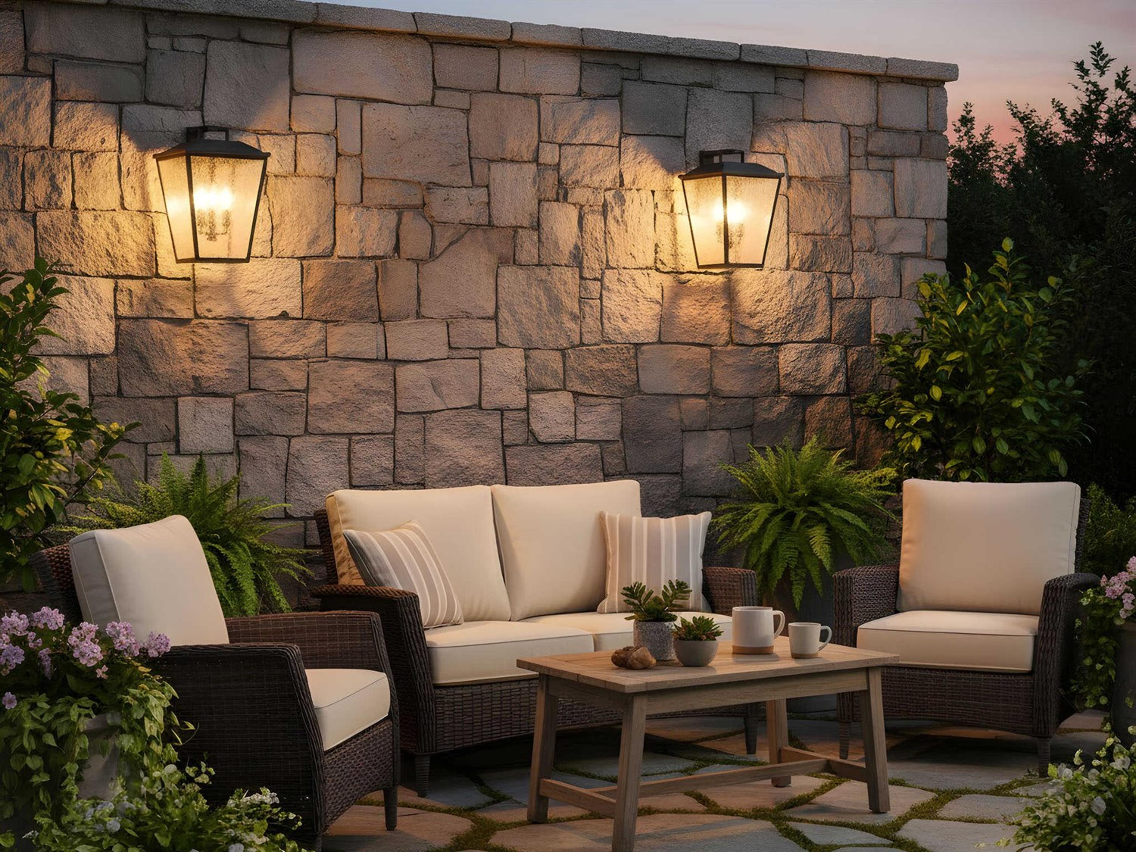 Visual Comfort Studio Kennewick 3-Light Outdoor Wall Light