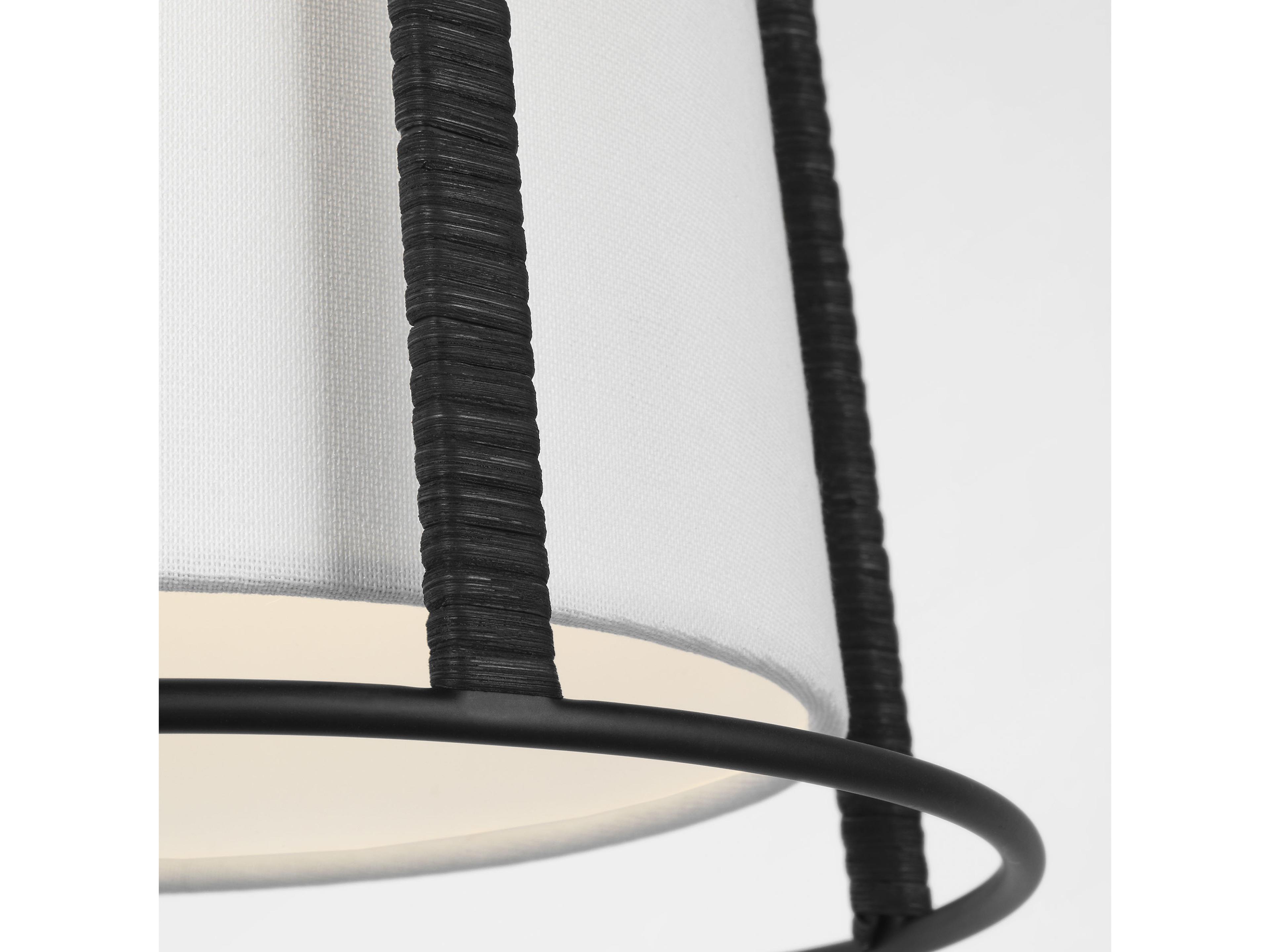 Visual Comfort Studio Cortes 1-Light Midnight Black Drum Mini Pendant