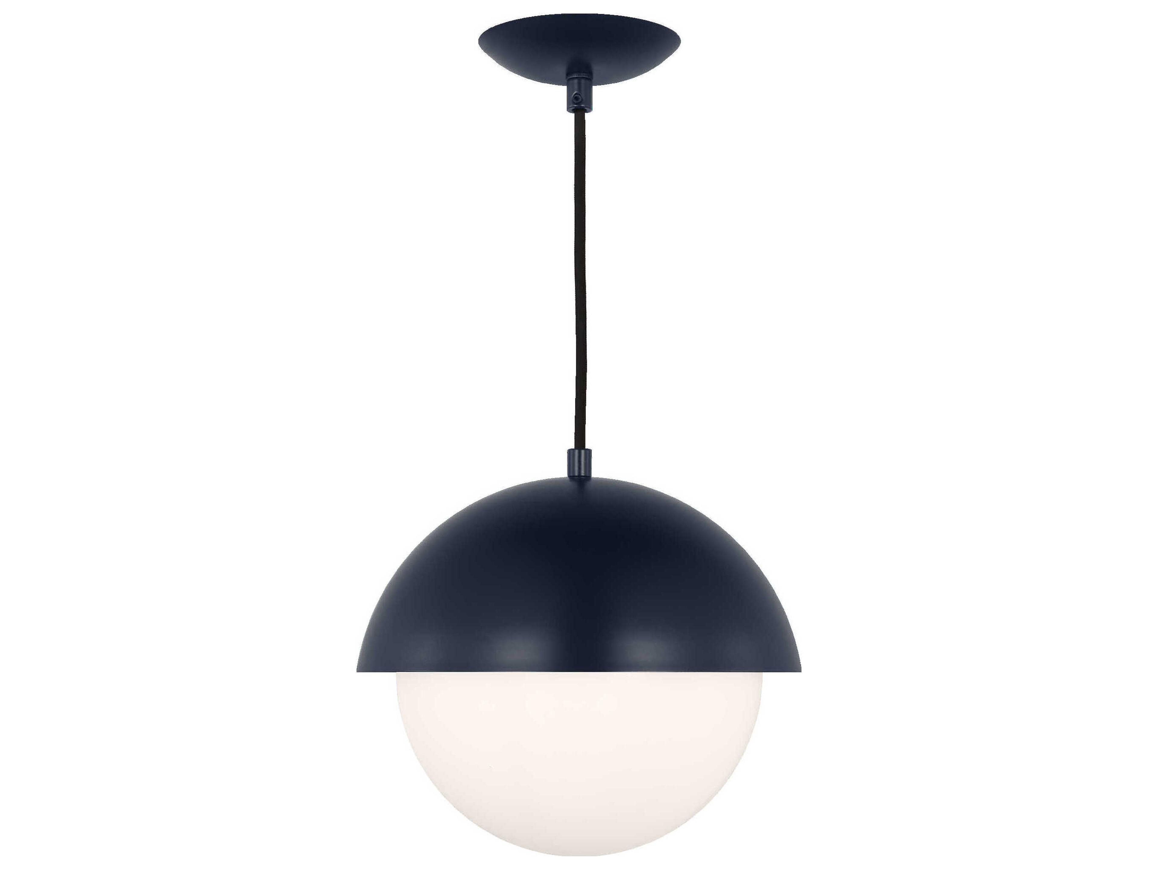 Visual Comfort Studio Hyde 1-Light Navy Blue Globe Mini Pendant