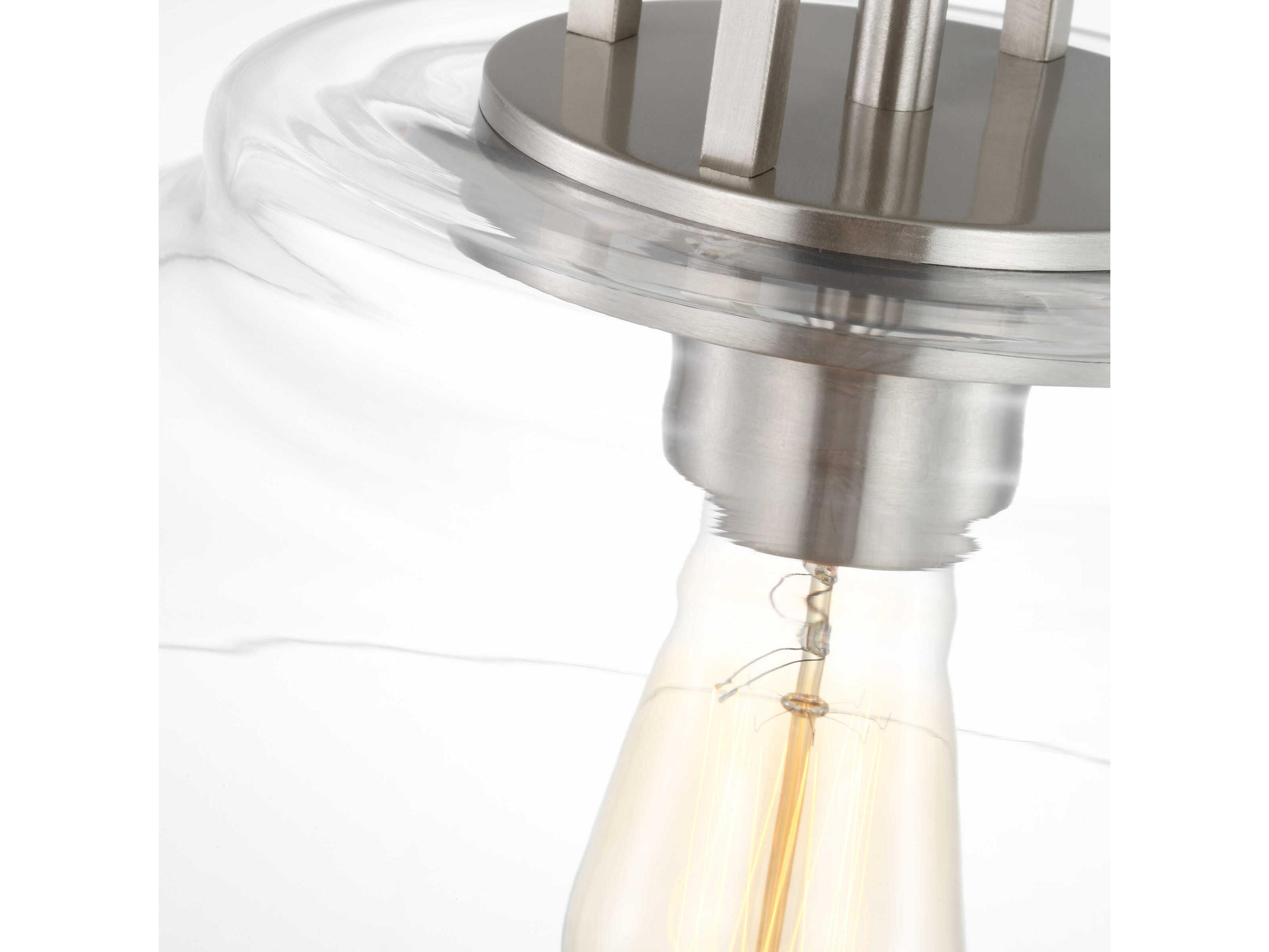 Visual Comfort Studio Payton 1-Light Brushed Steel Pendant