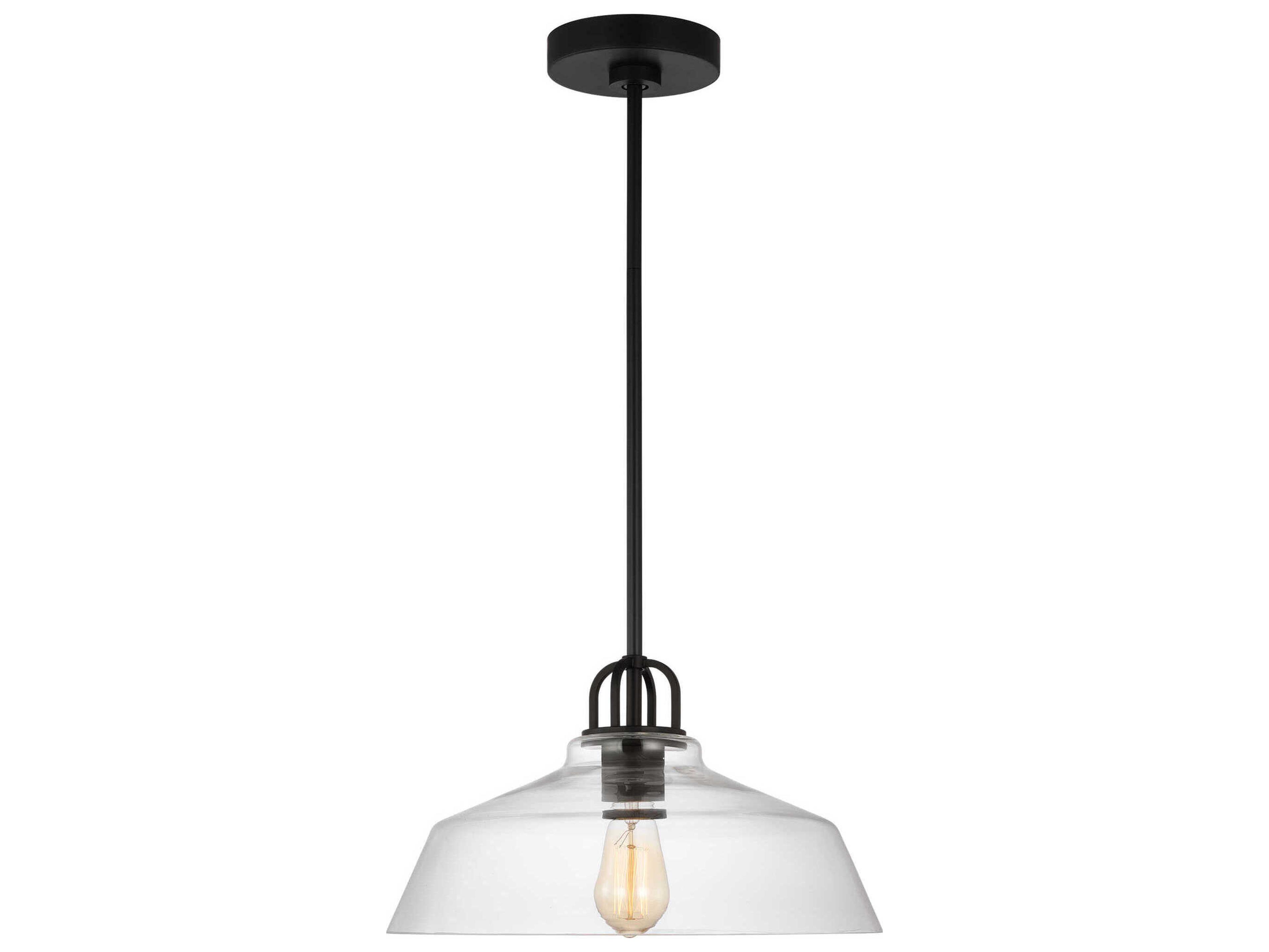 Visual Comfort Studio Payton 1-Light Midnight Black Pendant