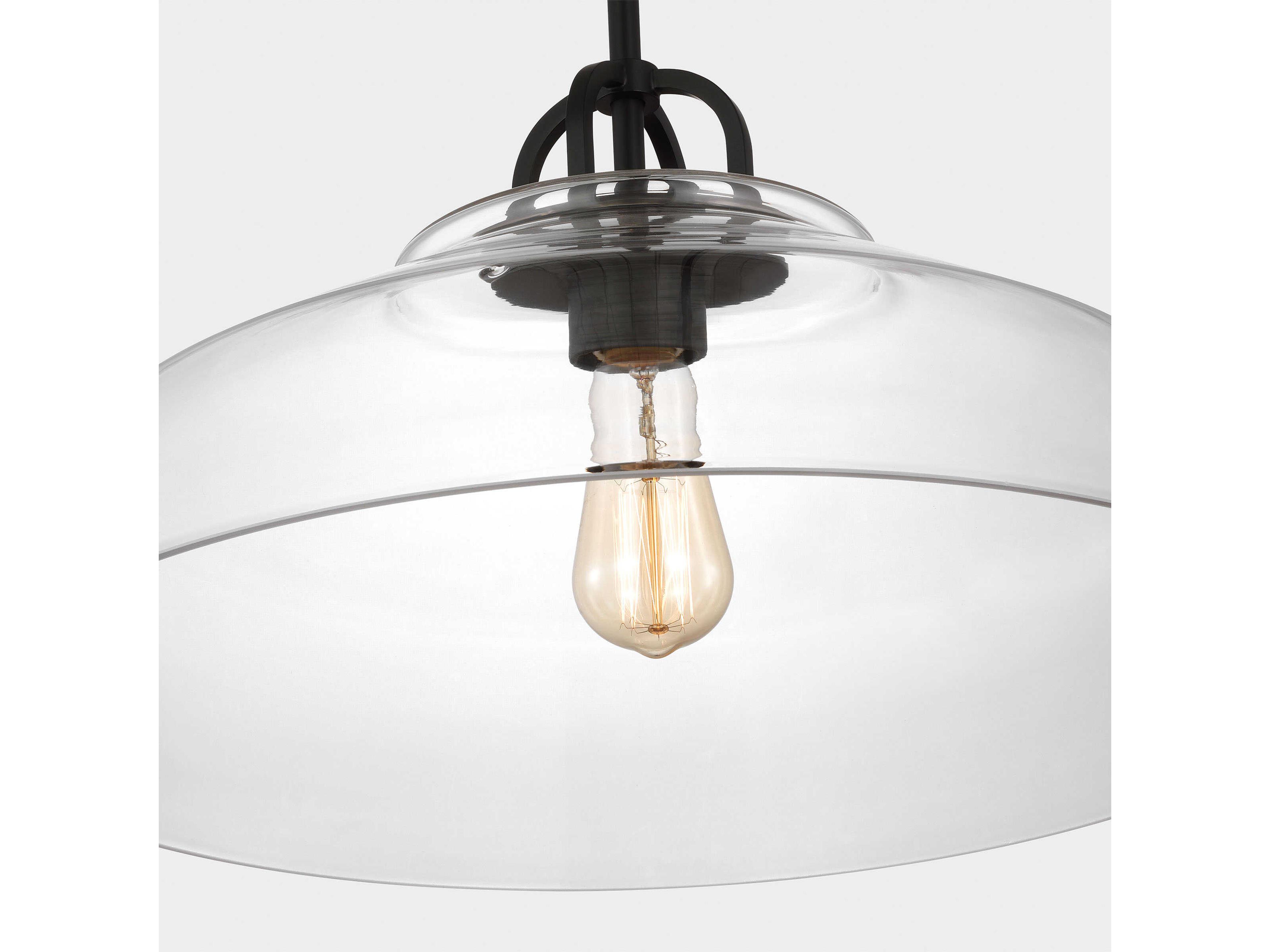 Visual Comfort Studio Payton 1-Light Midnight Black Pendant