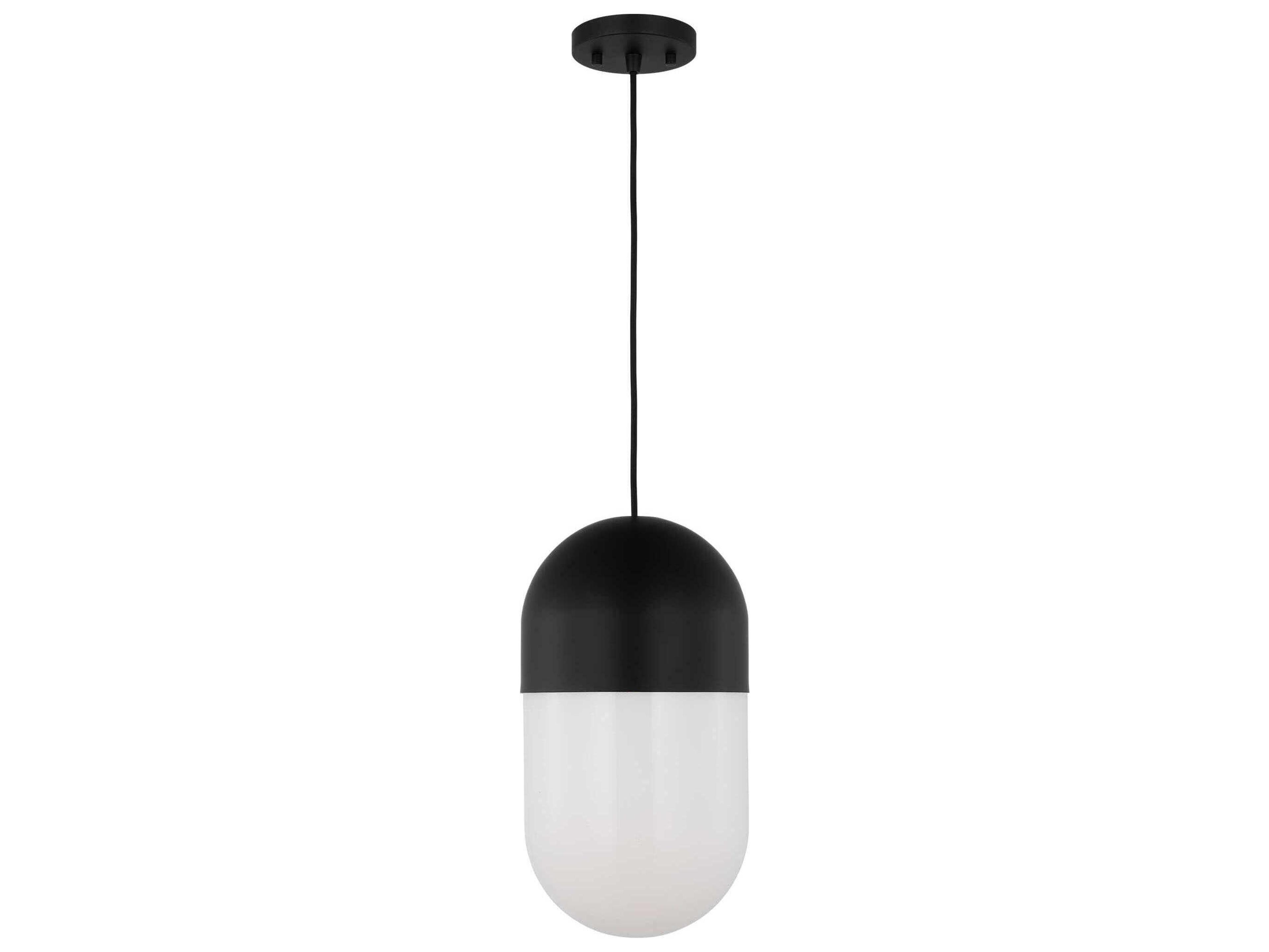 Visual Comfort Studio Foster 1-Light Midnight Black Mini Pendant