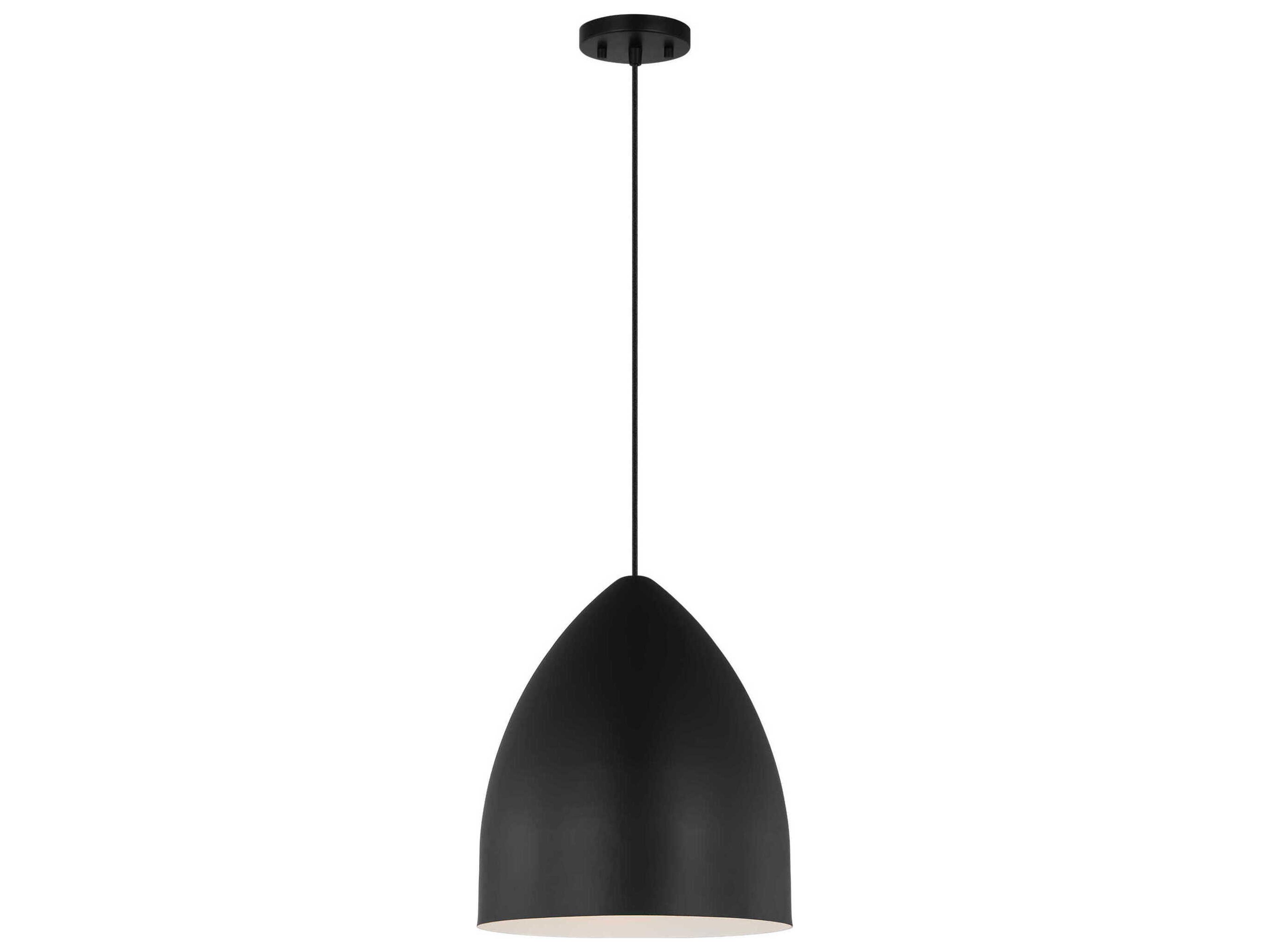 Visual Comfort Studio Huron 1-Light Midnight Black Pendant
