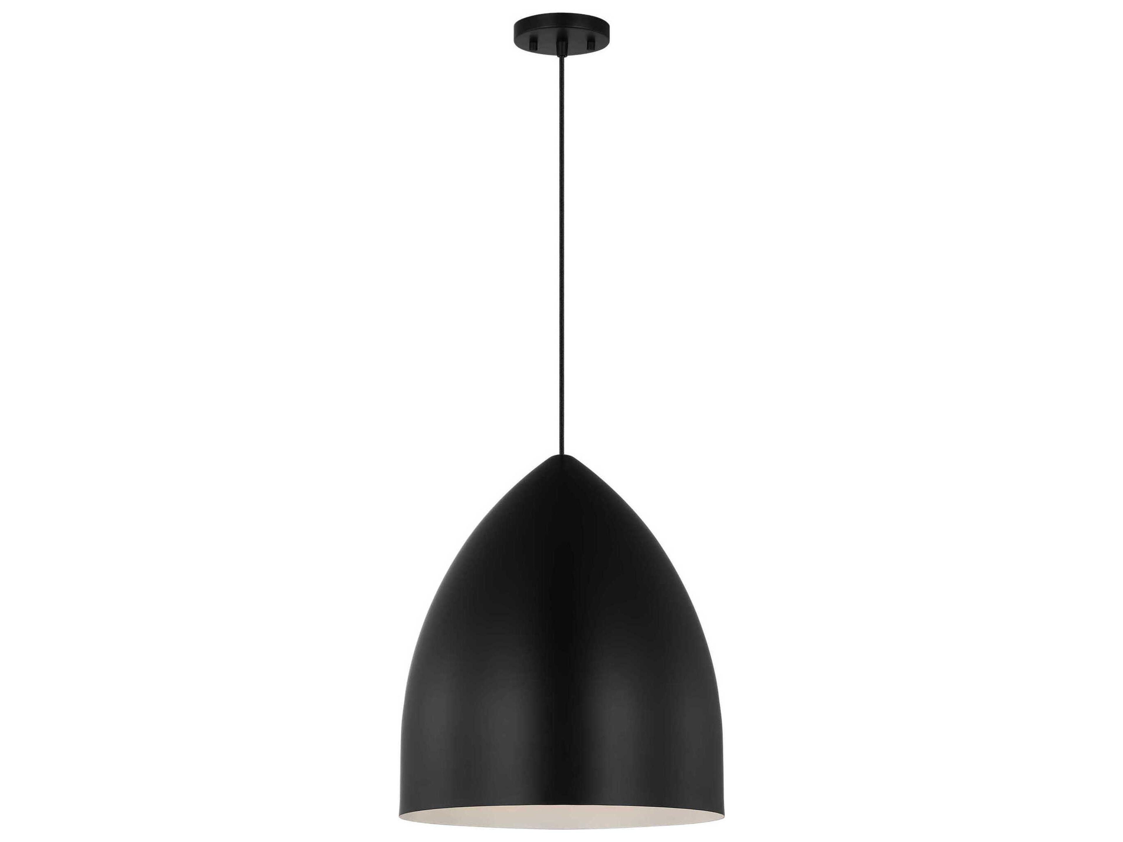 Visual Comfort Studio Huron 1-Light Midnight Black Pendant