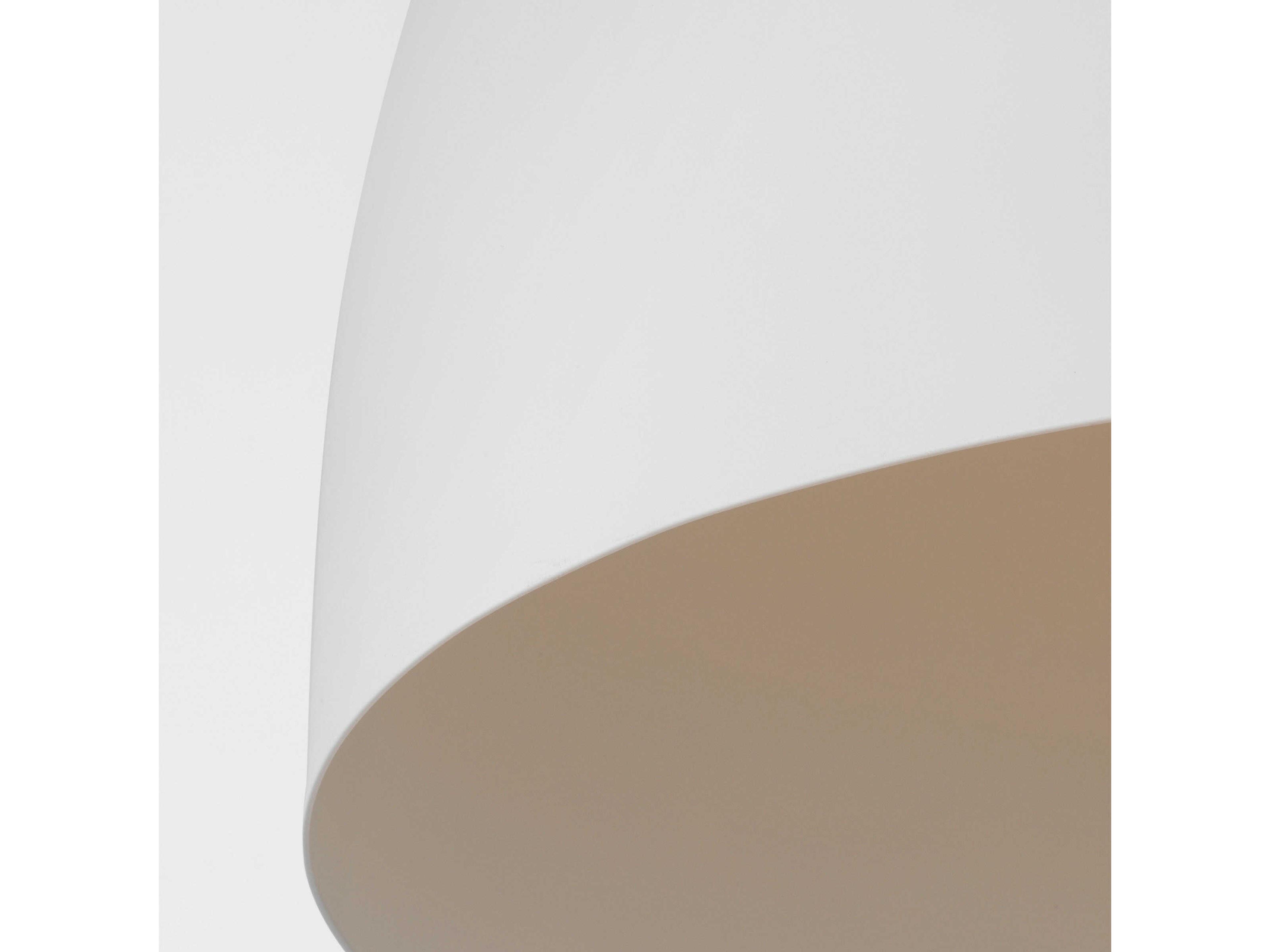 Visual Comfort Studio Huron 1-Light Matte White Pendant