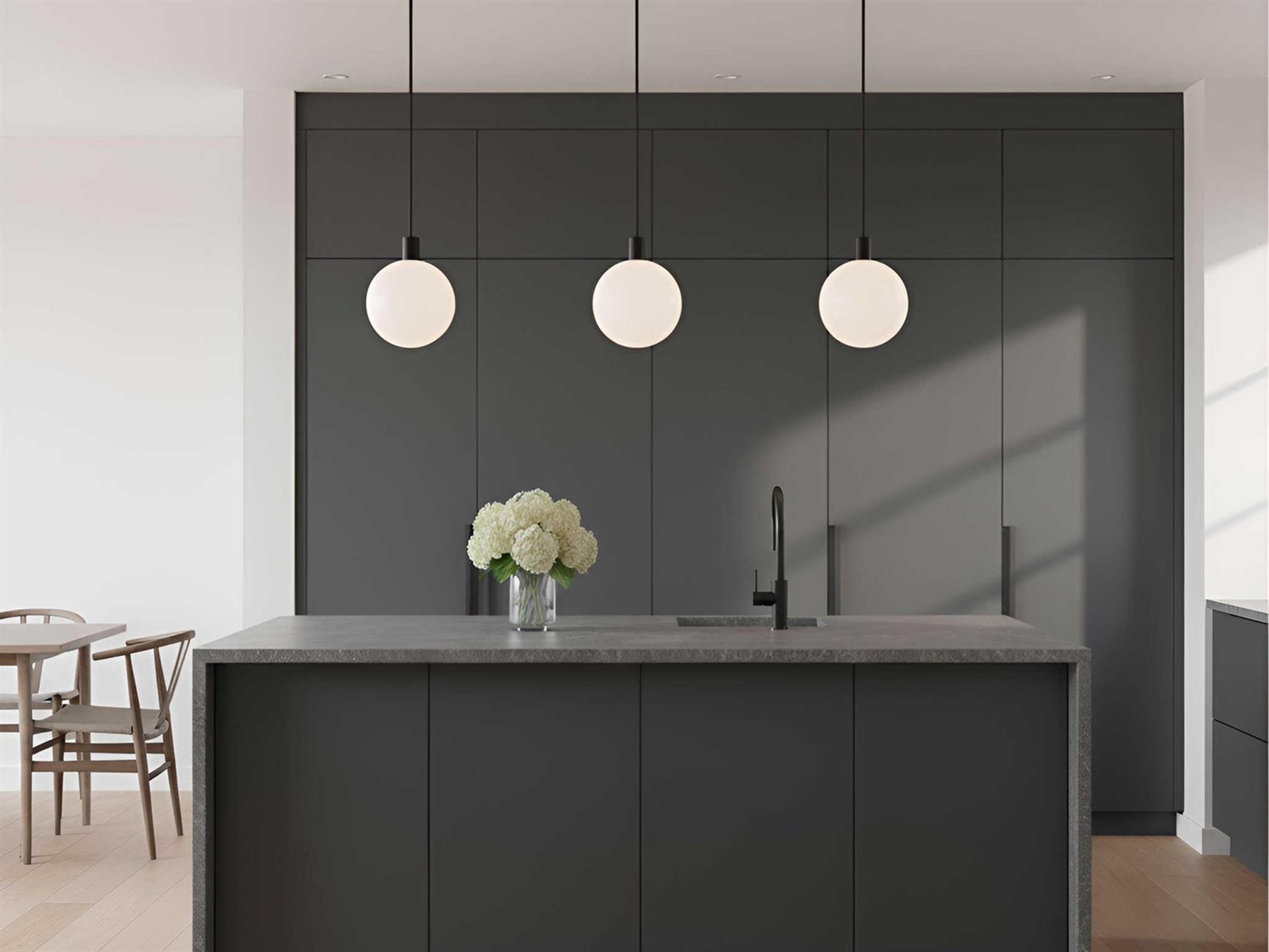 Visual Comfort Studio Colewood 1-Light Midnight Black Globe Mini Pendant