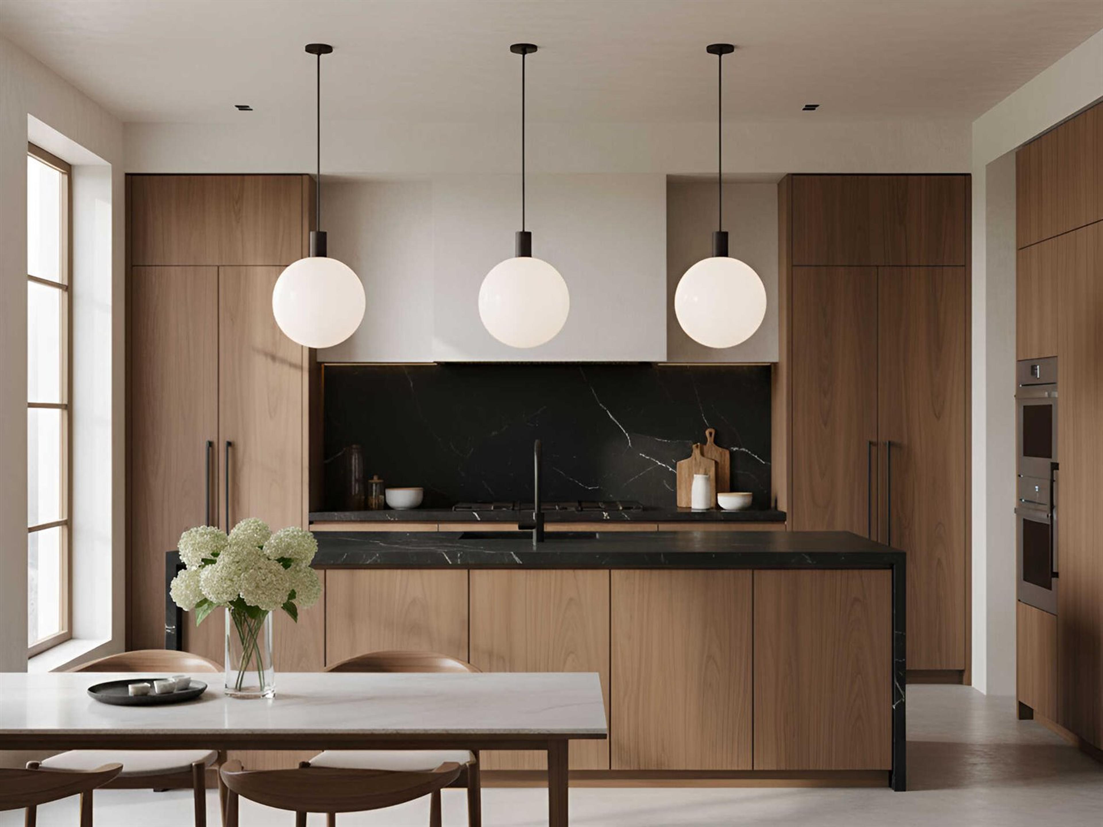 Visual Comfort Studio Colewood 1-Light Midnight Black Globe Pendant