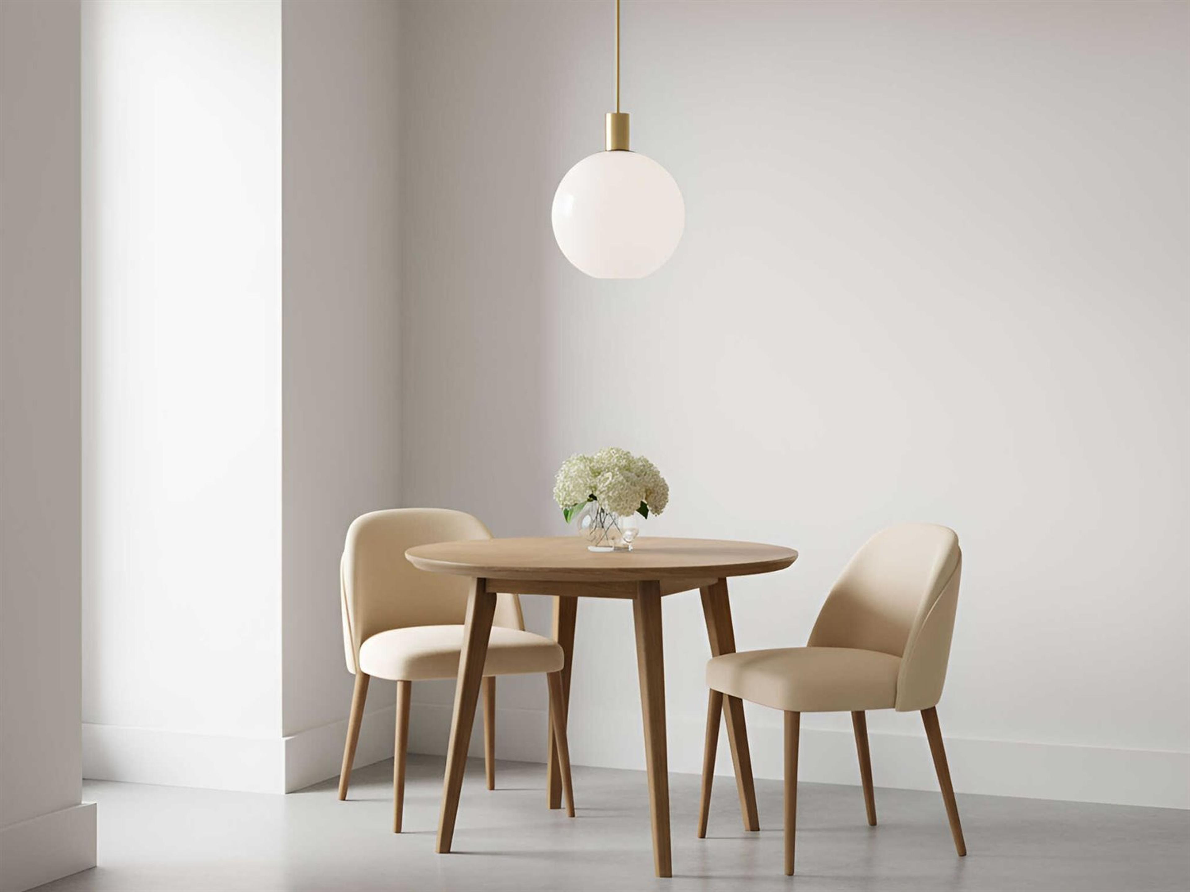 Visual Comfort Studio Colewood 1-Light Satin Brass Globe Pendant