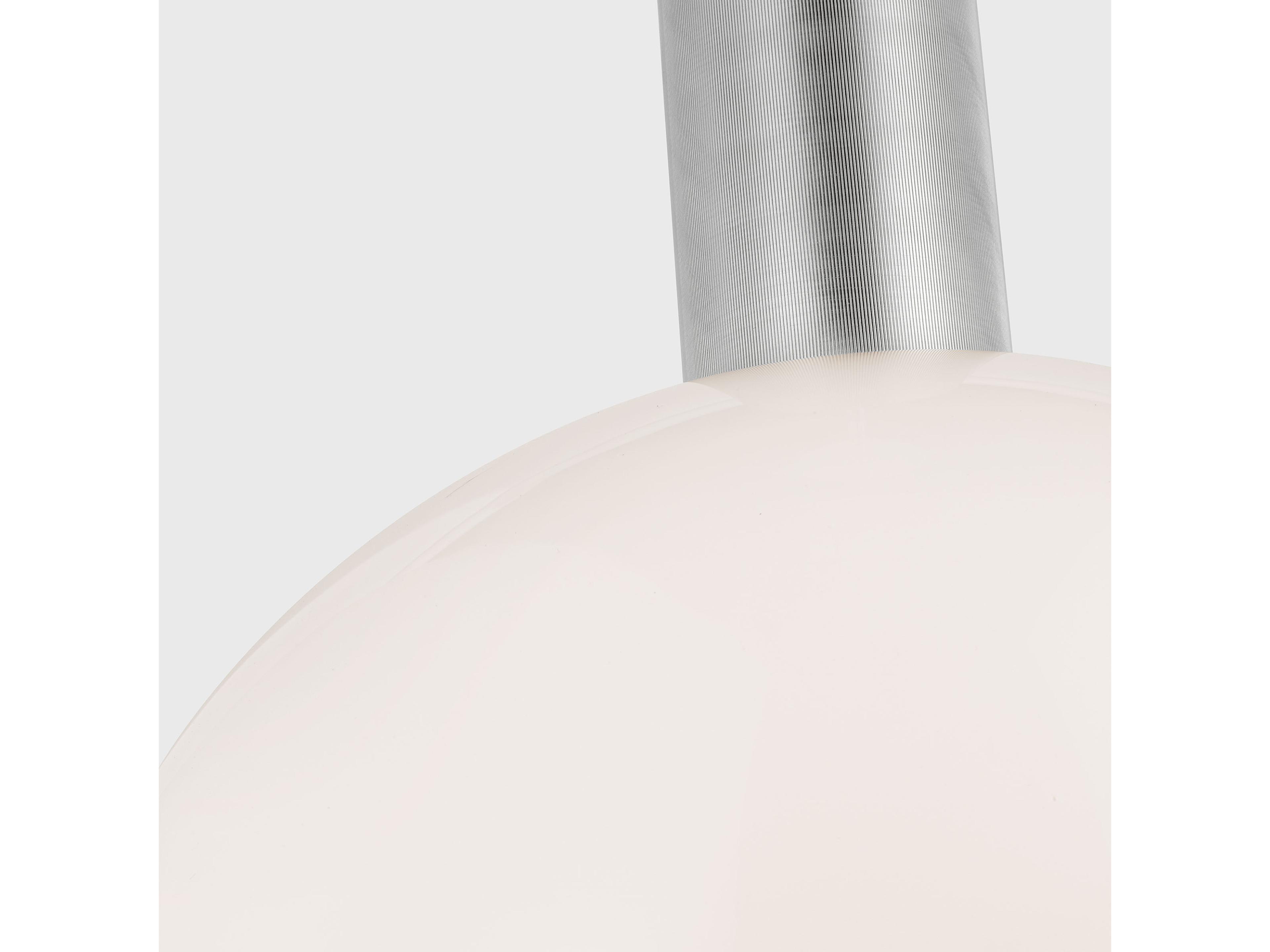 Visual Comfort Studio Colewood 1-Light Brushed Nickel Globe Pendant